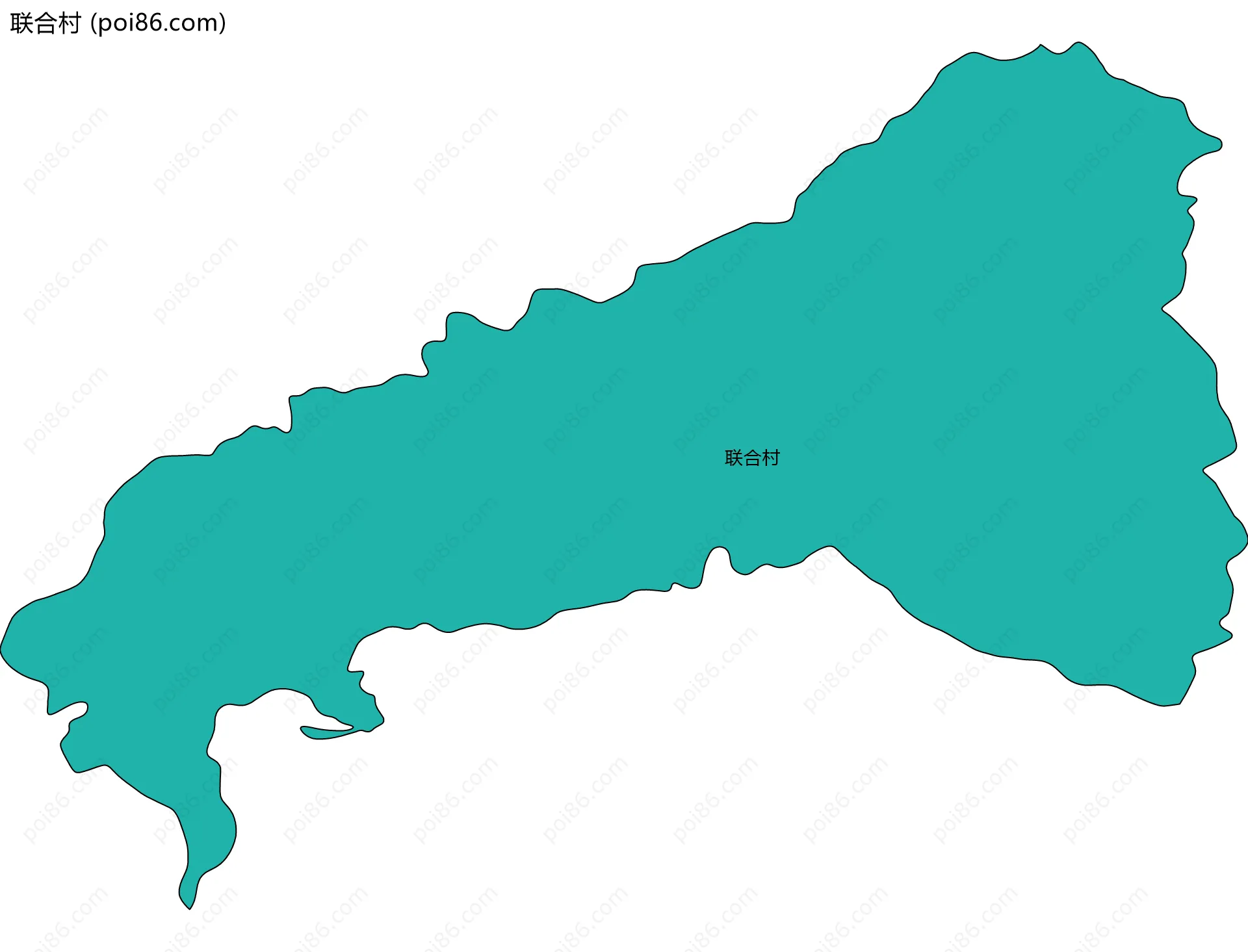 联合村边界地图