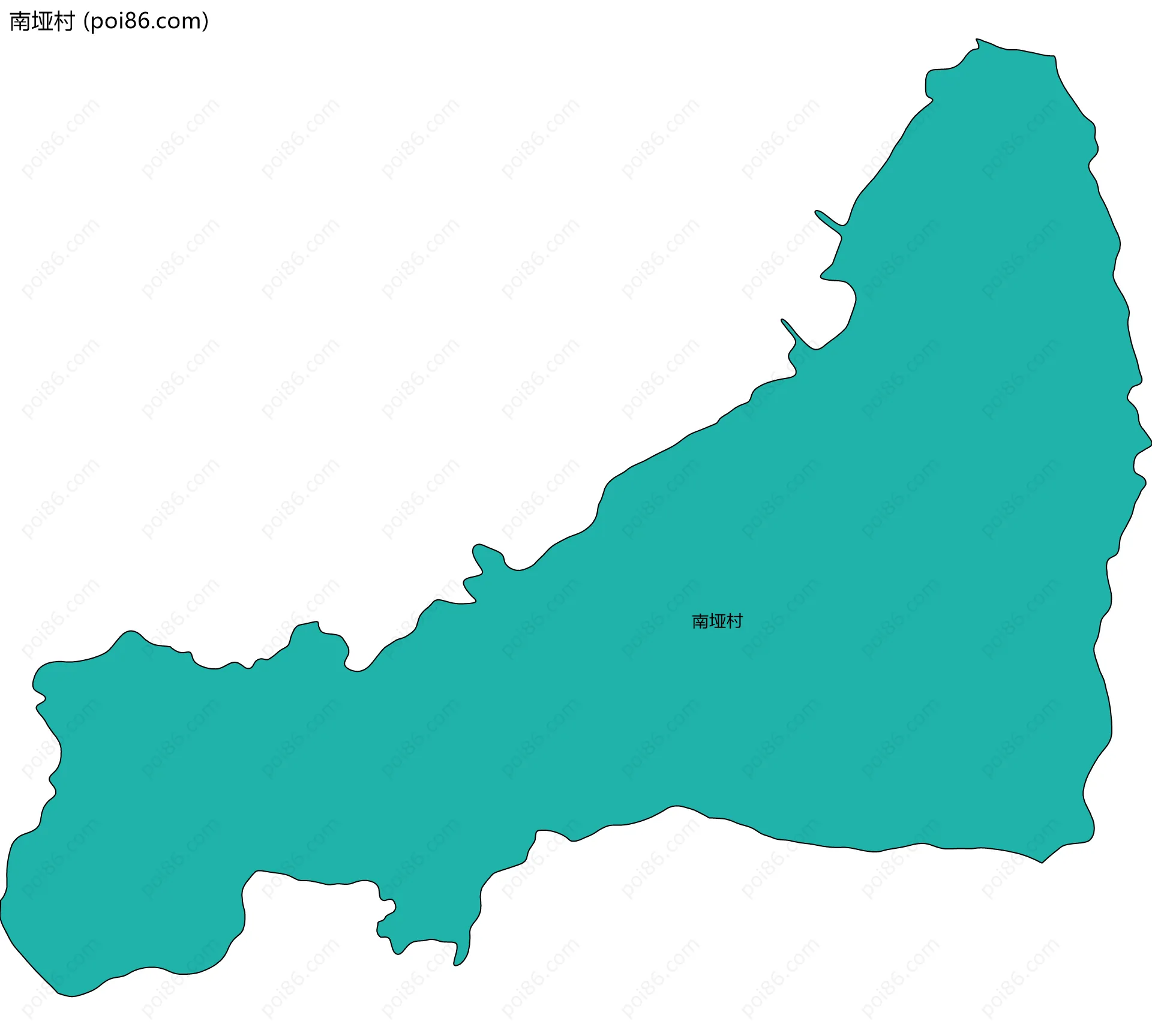 南垭村边界地图