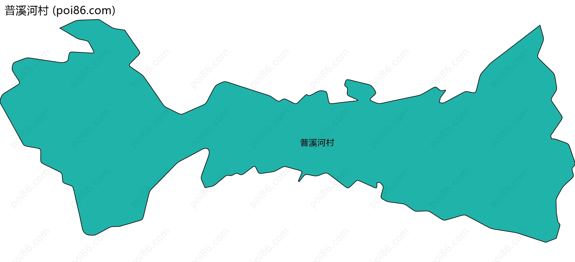 普溪河村边界地图