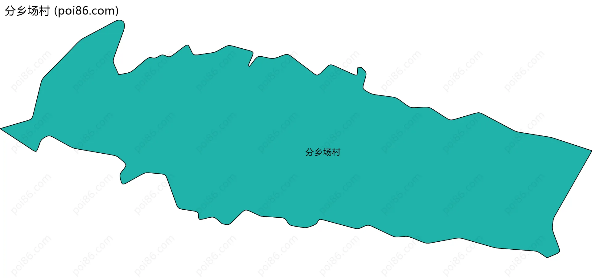 分乡场村边界地图