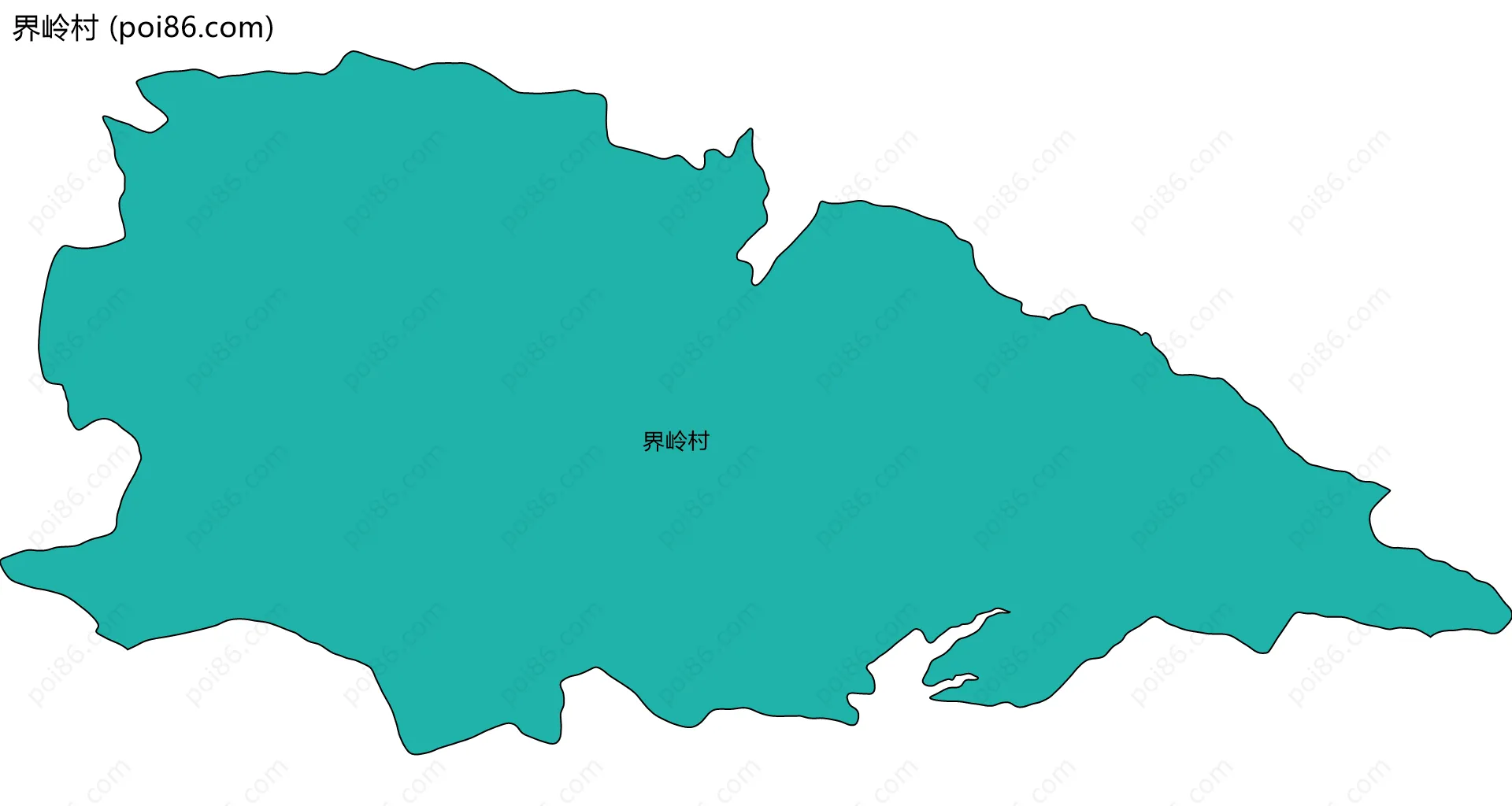 界岭村边界地图