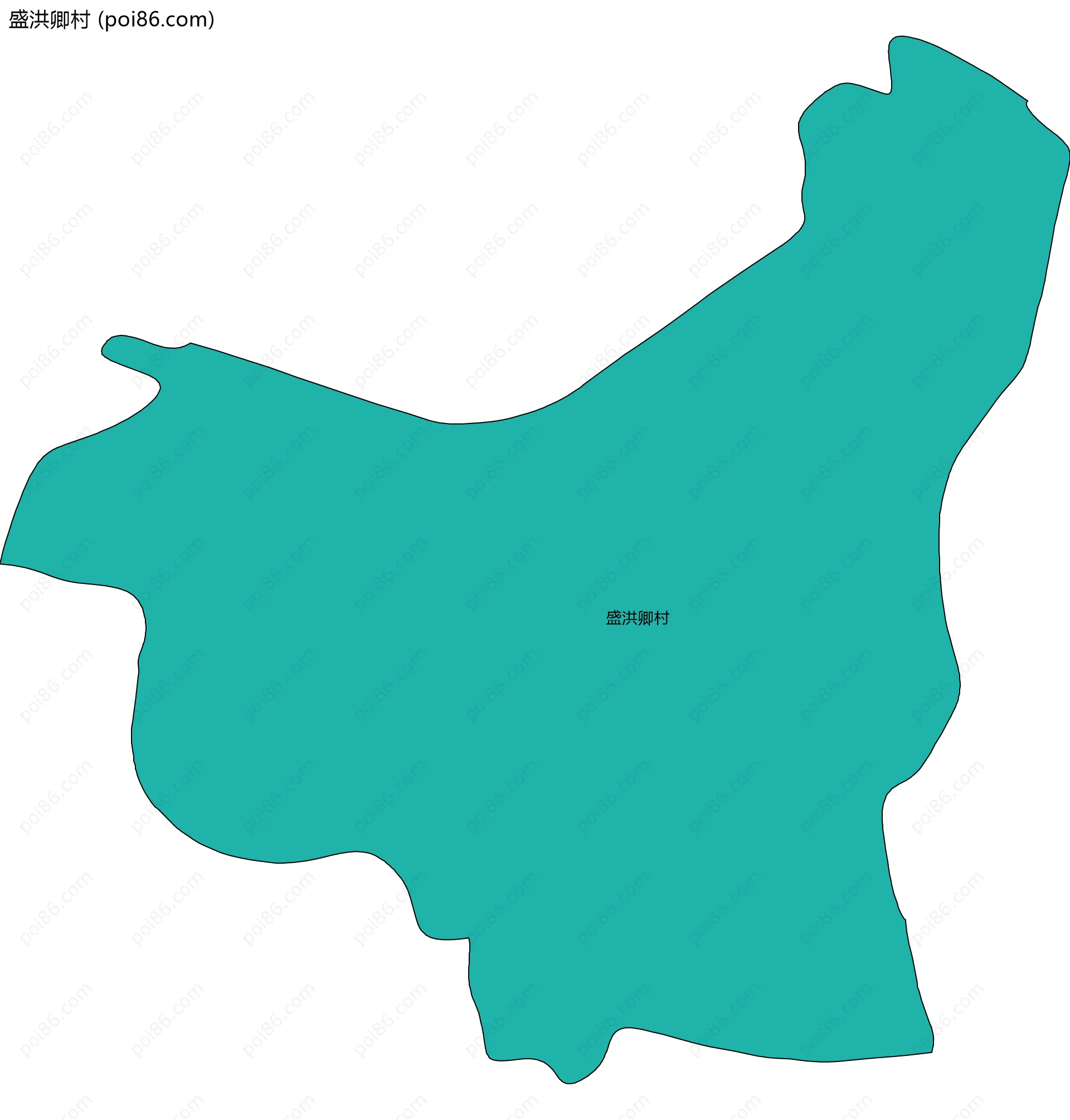 盛洪卿村边界地图