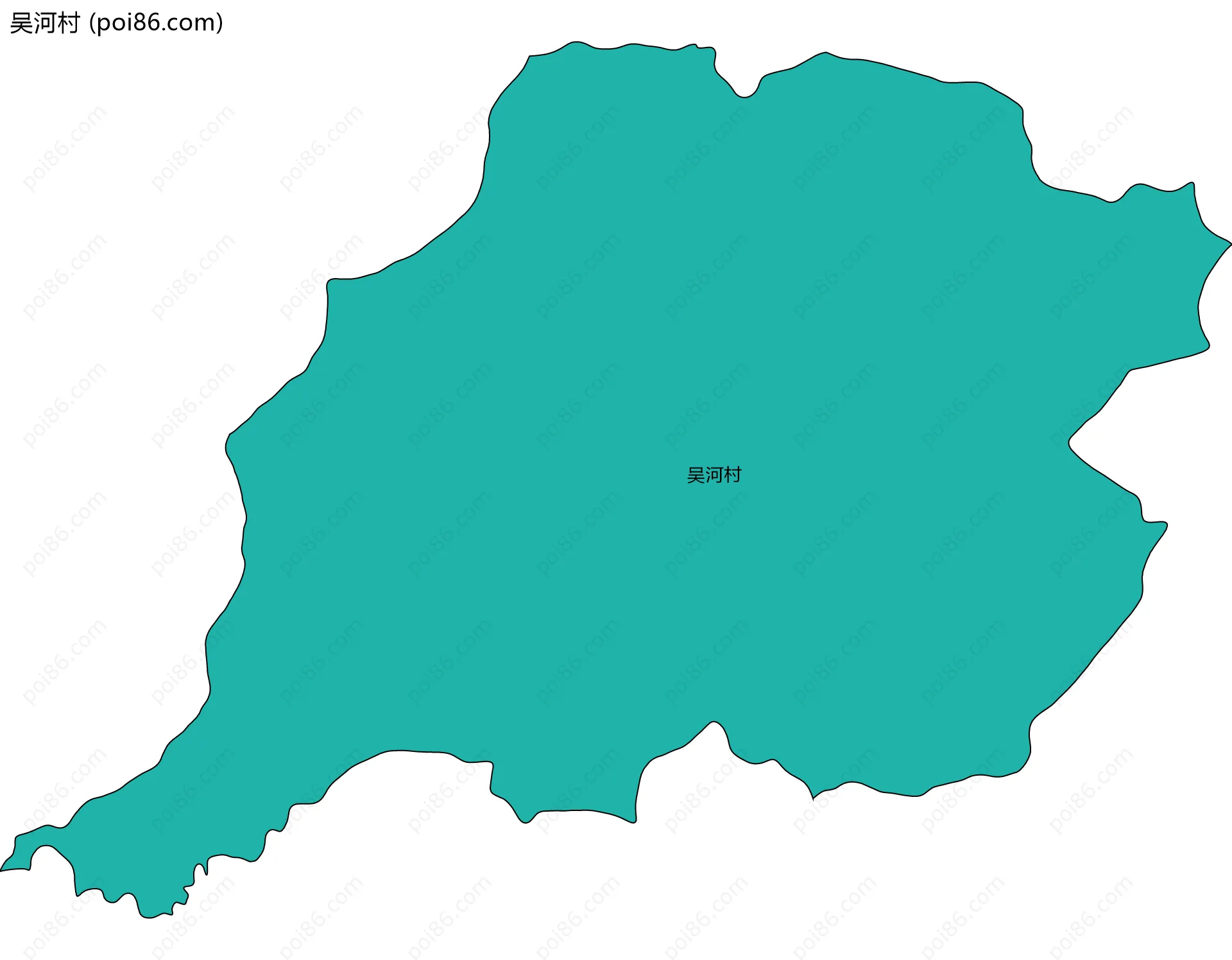 吴河村边界地图