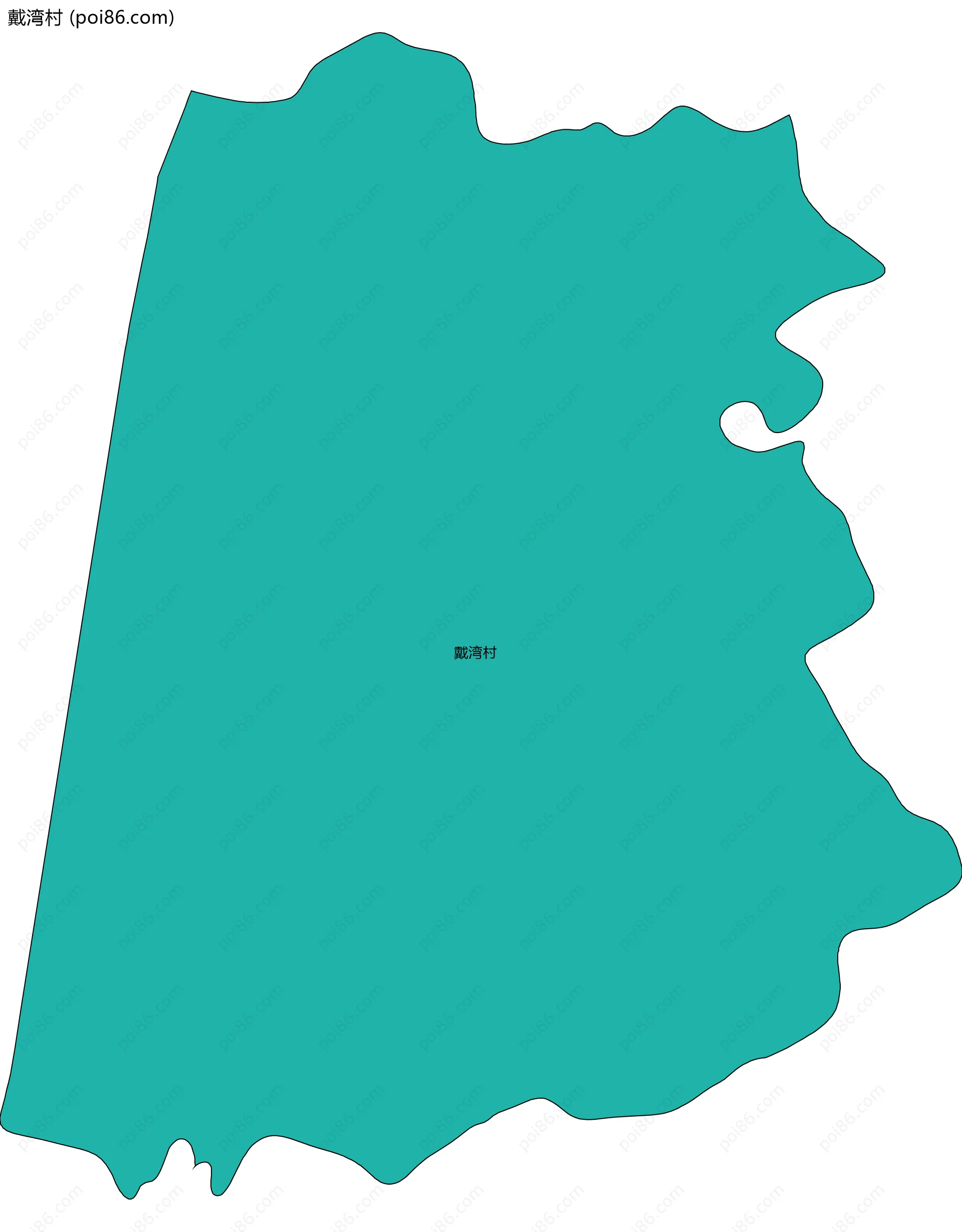 戴湾村边界地图