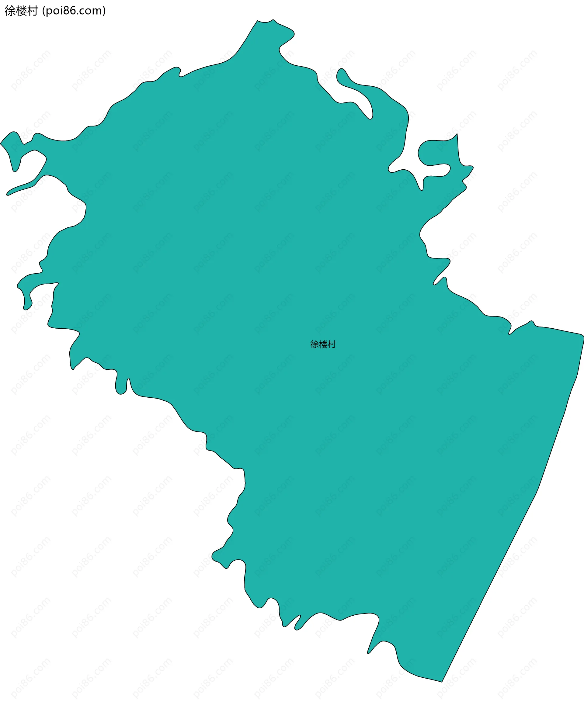 徐楼村边界地图