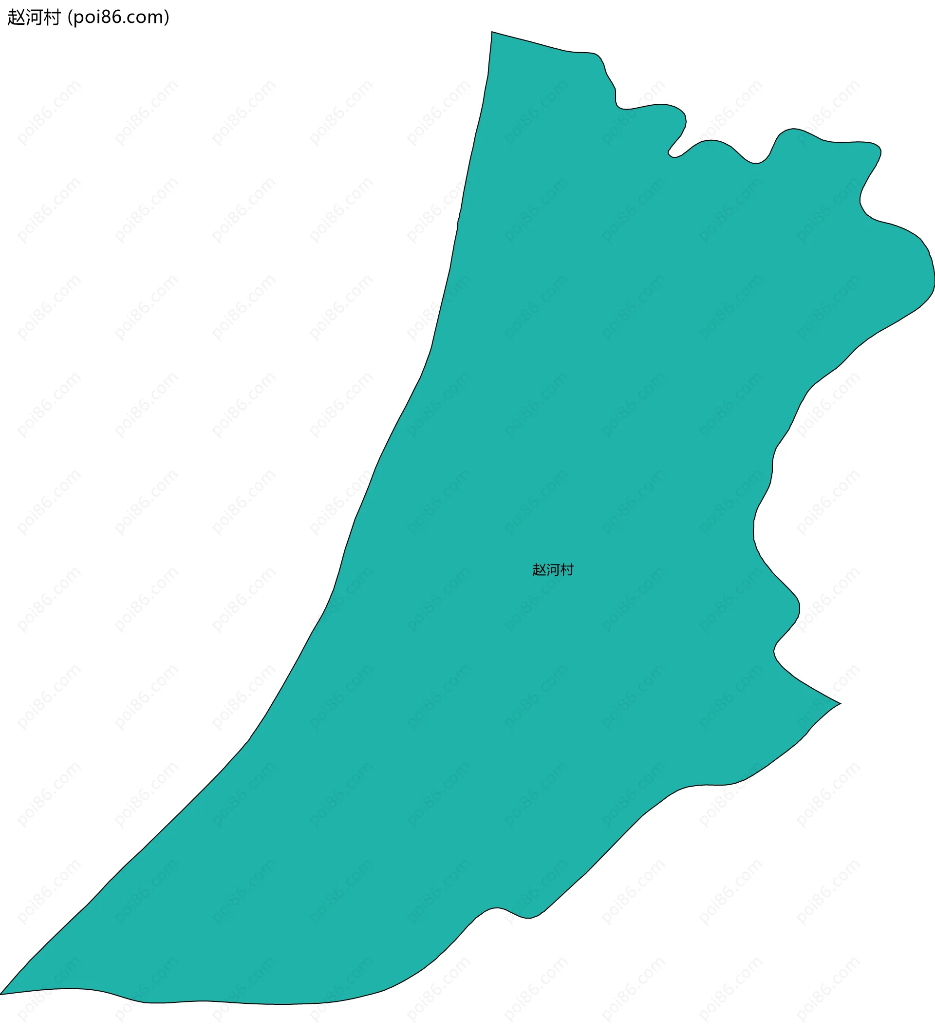 赵河村边界地图