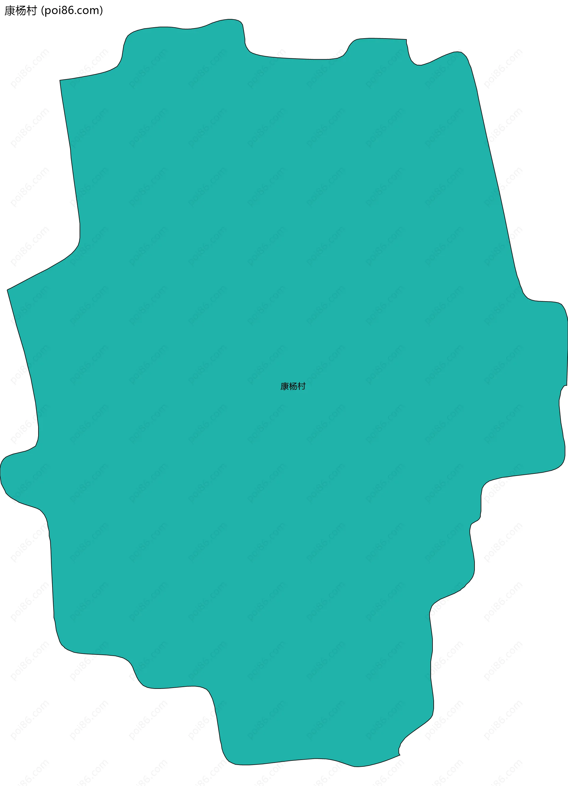 康杨村边界地图