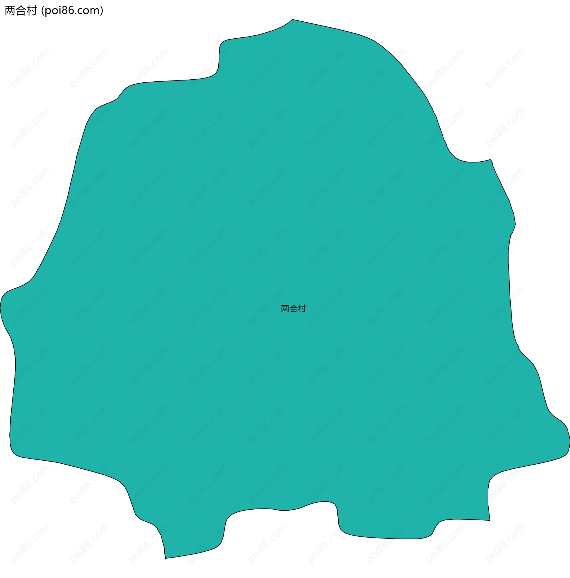 两合村边界地图