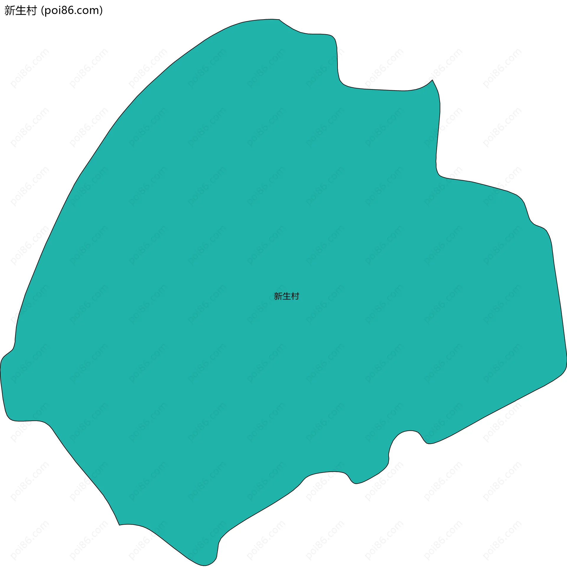 新生村边界地图