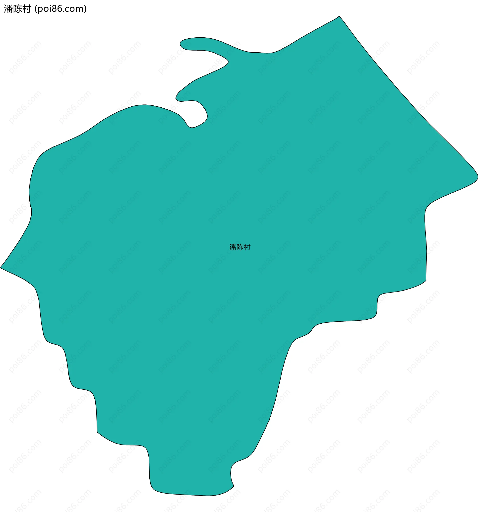 潘陈村边界地图