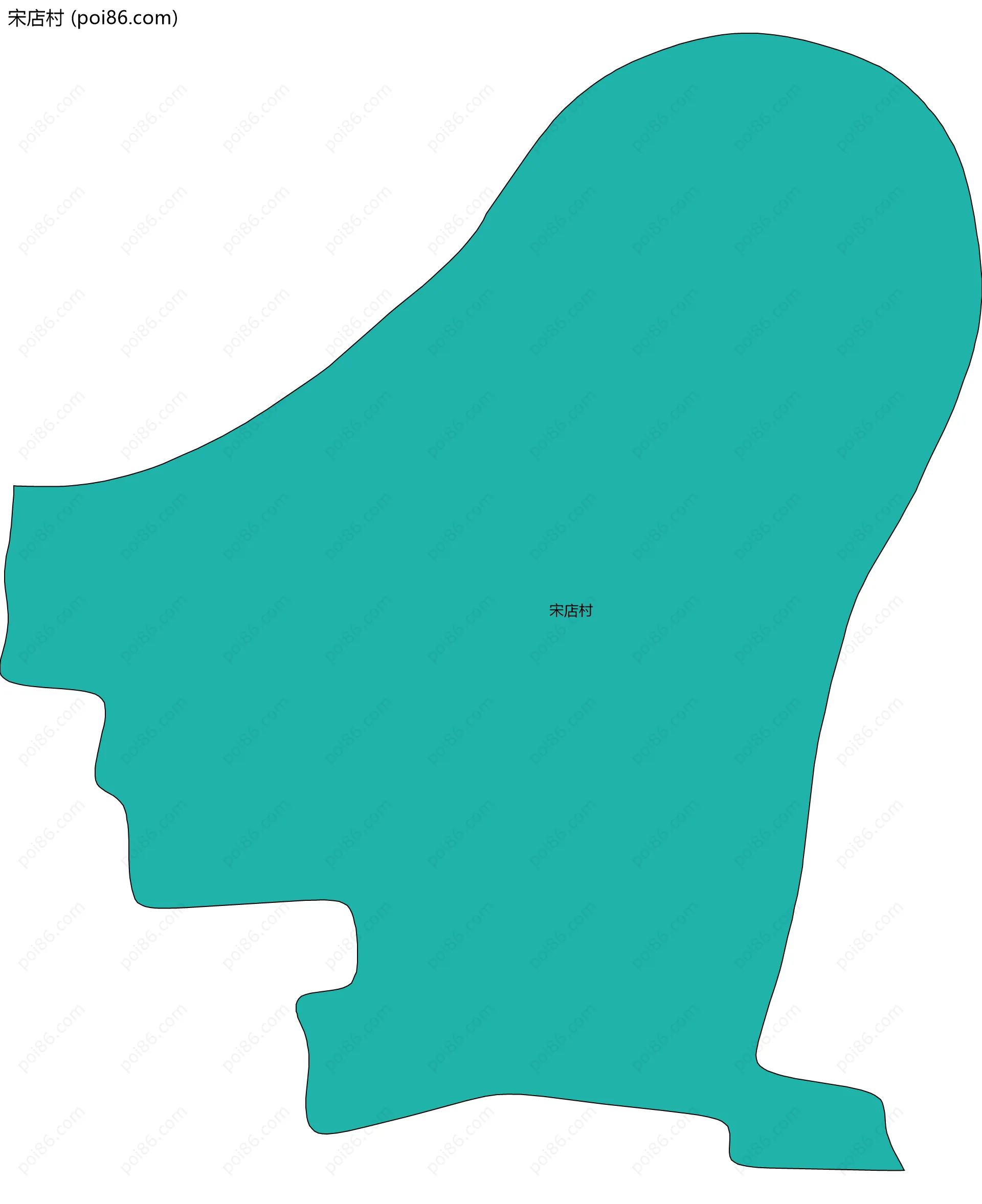 宋店村边界地图