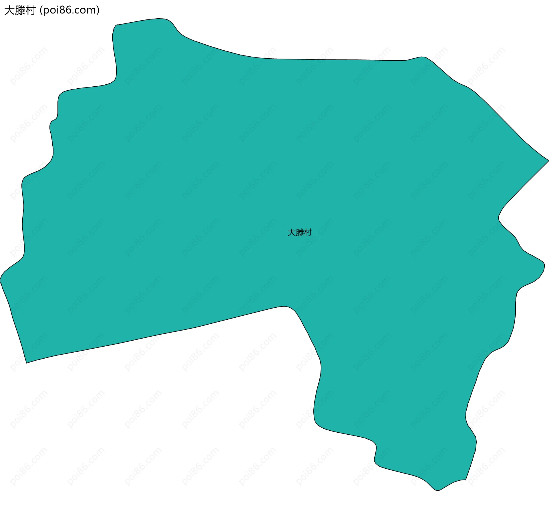 大滕村边界地图