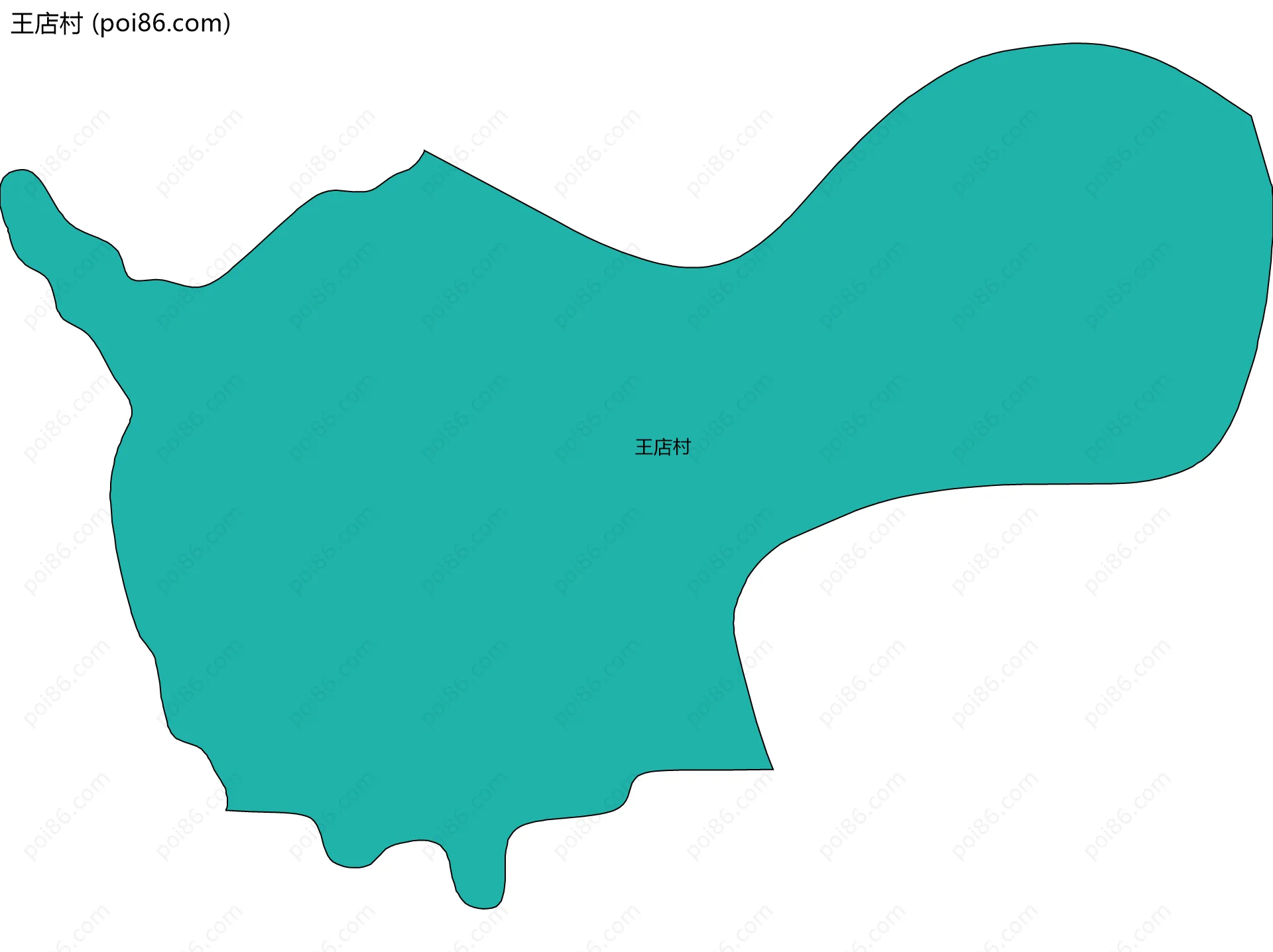 王店村边界地图