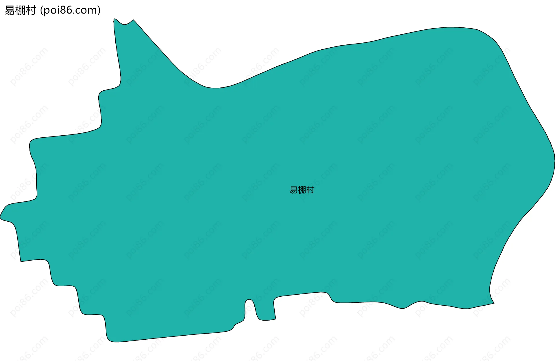 易棚村边界地图