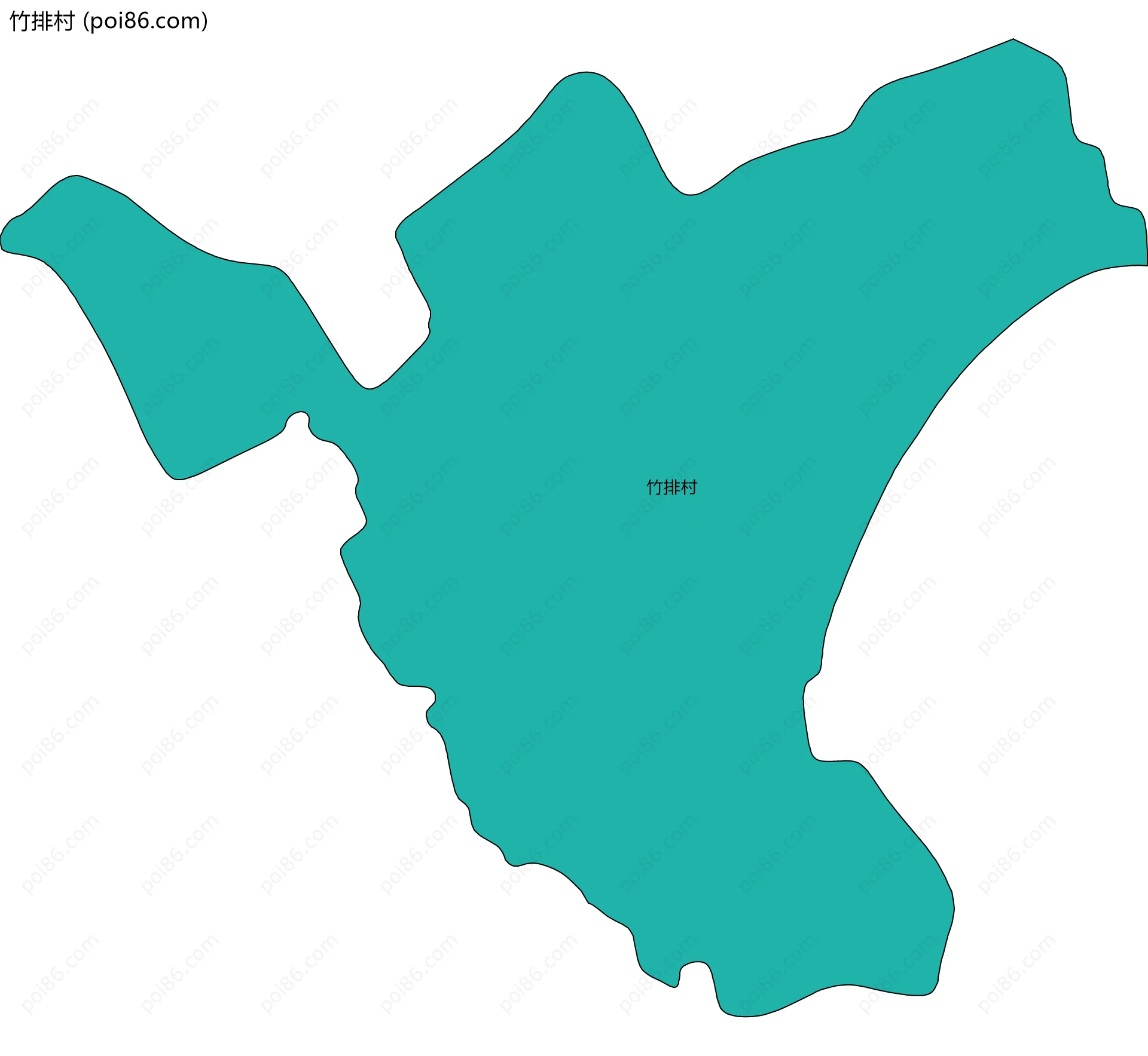 竹排村边界地图