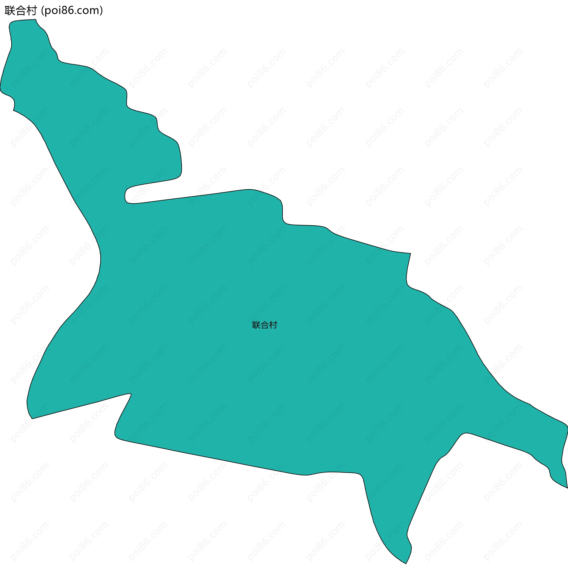 联合村边界地图