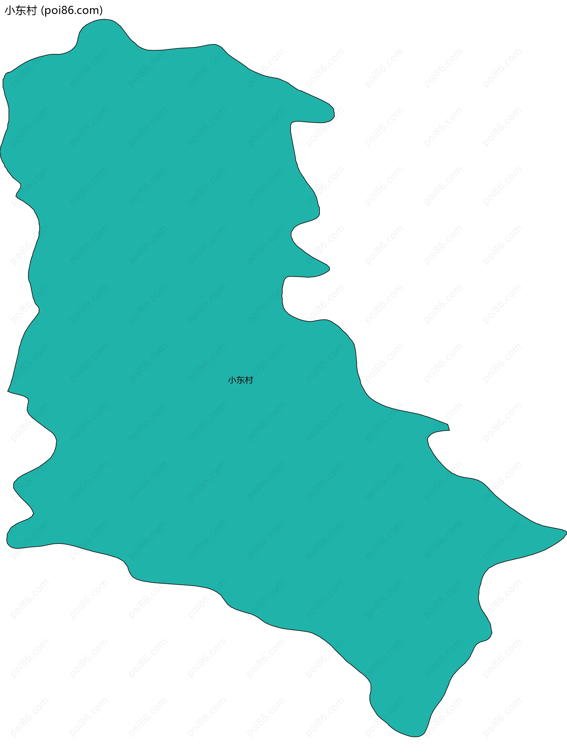 小东村边界地图