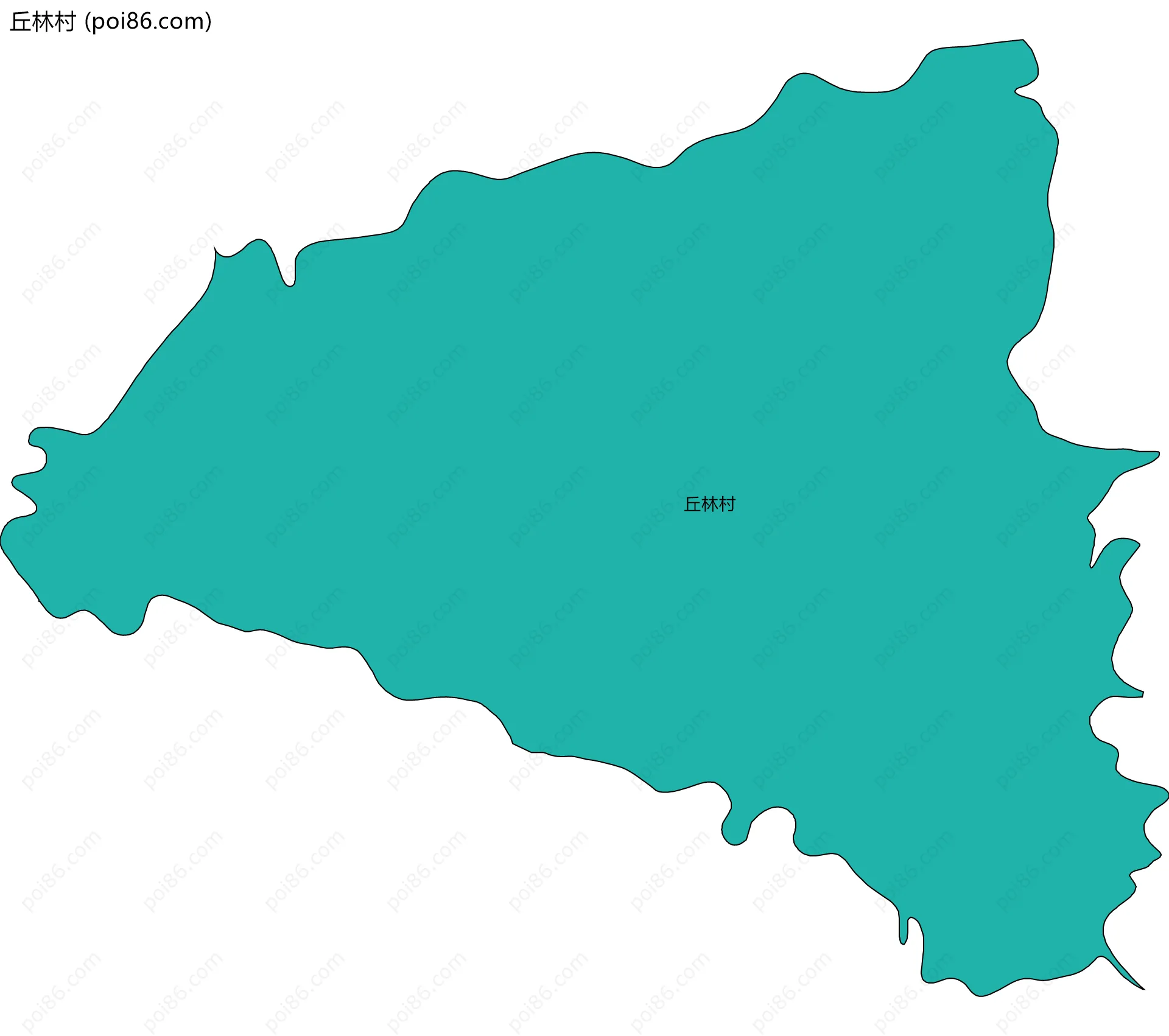 丘林村边界地图