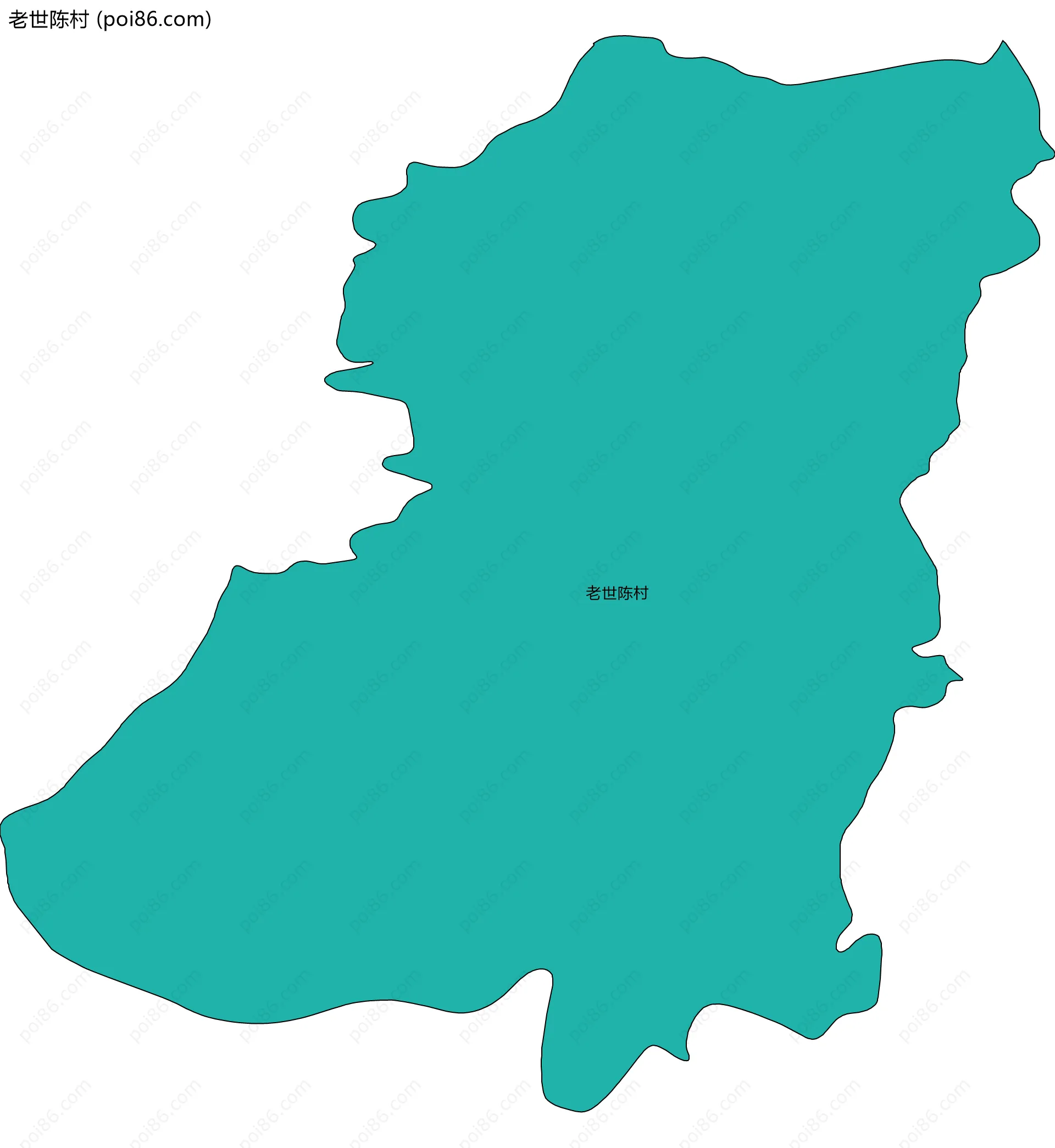 老世陈村边界地图