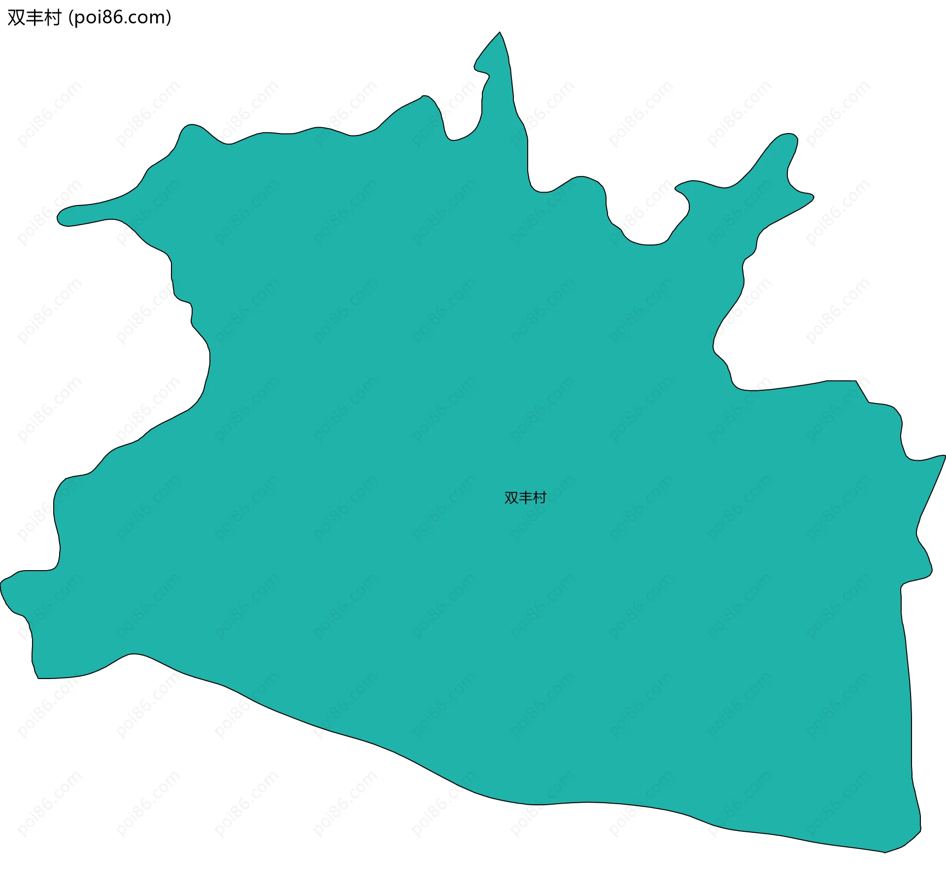 双丰村边界地图