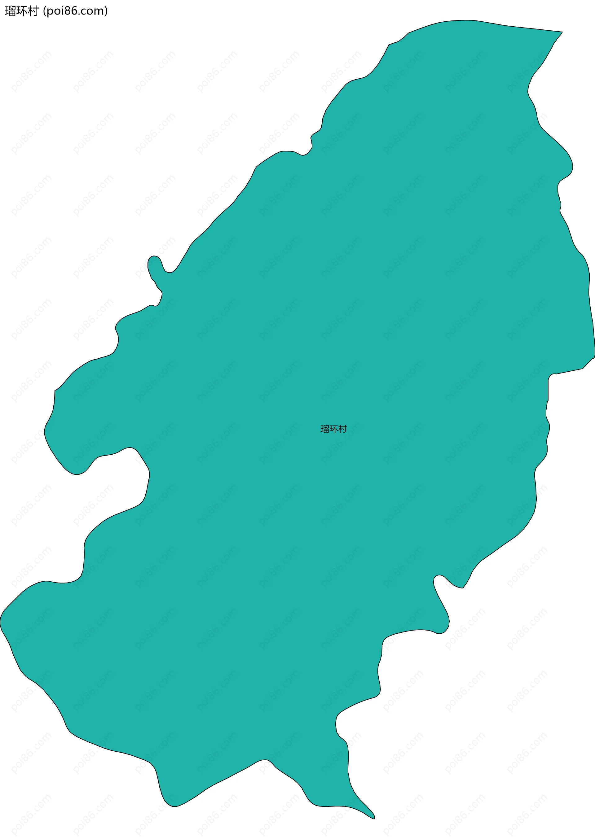 瑠环村边界地图