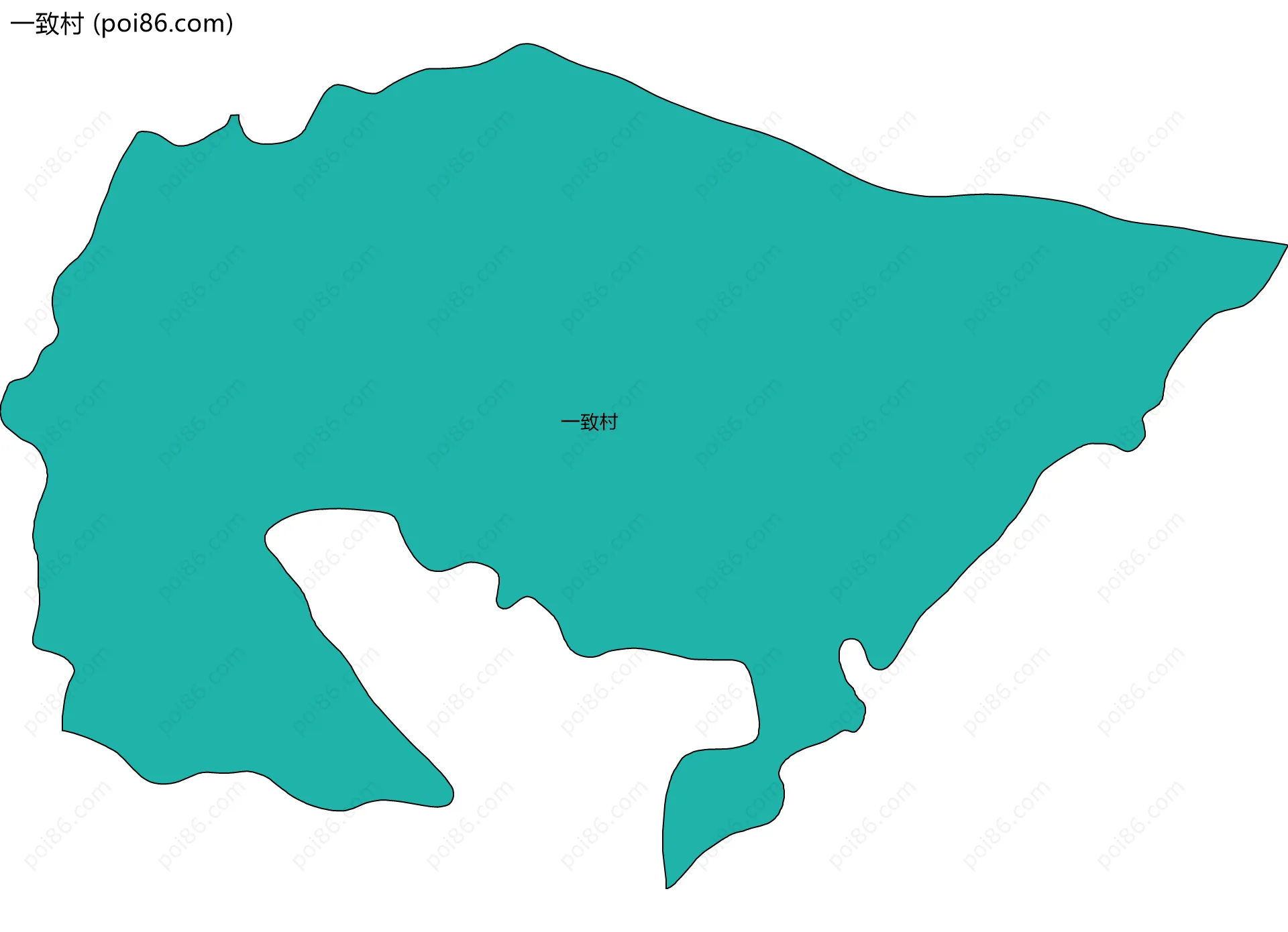 一致村边界地图