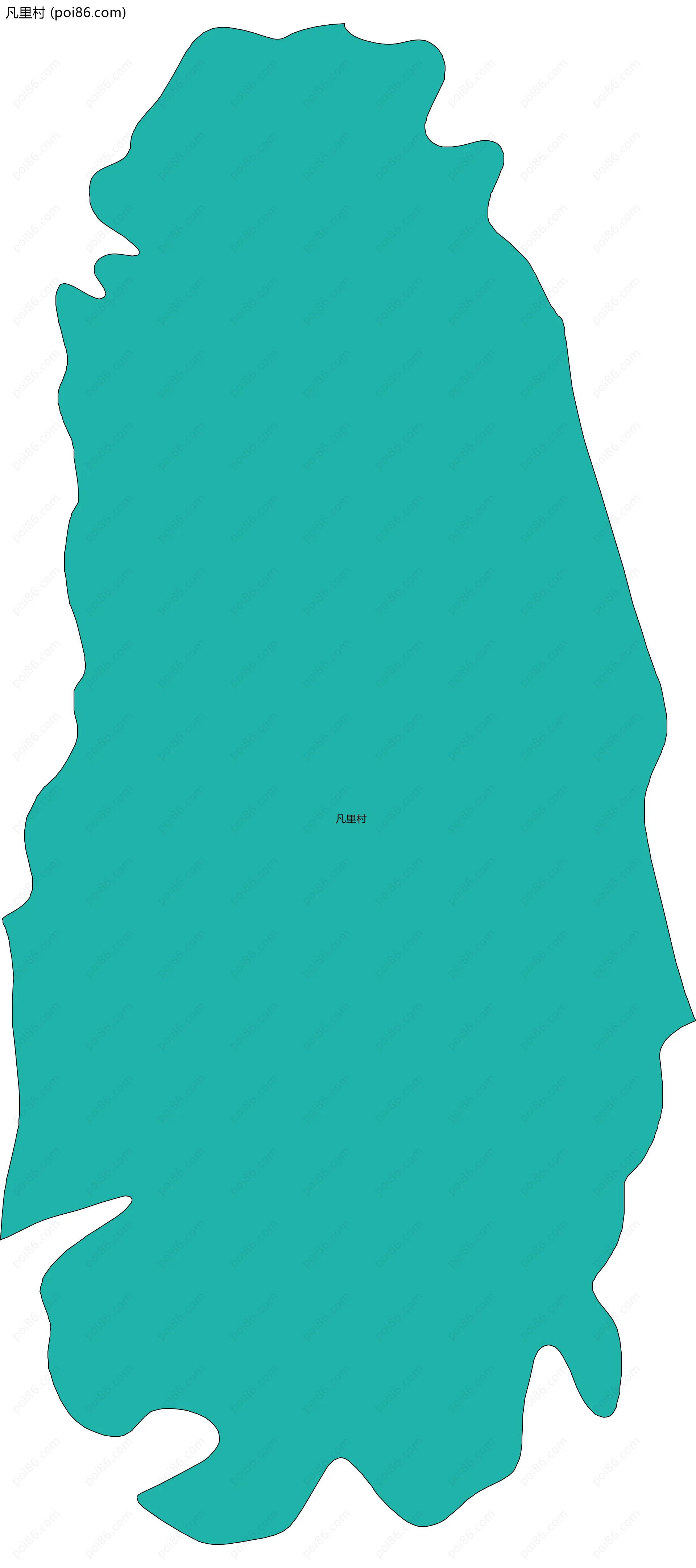 凡里村边界地图