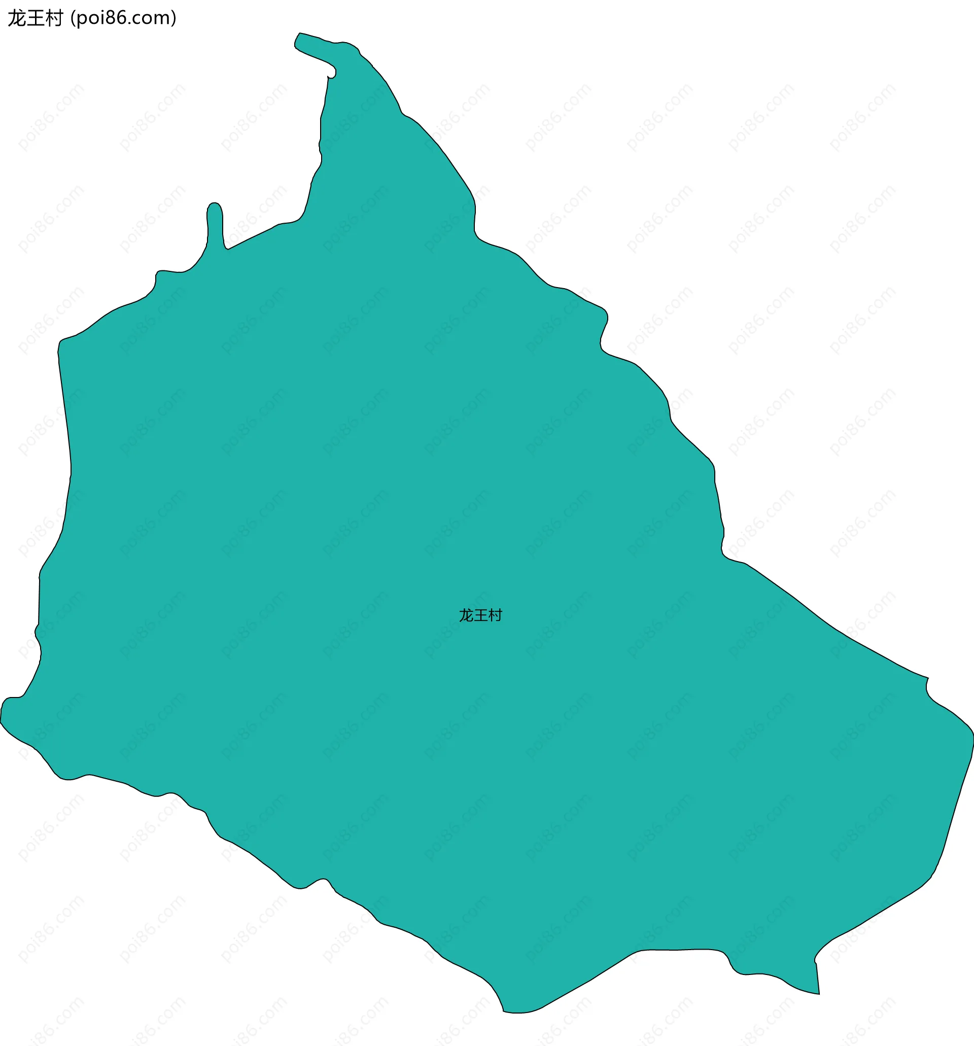 龙王村边界地图