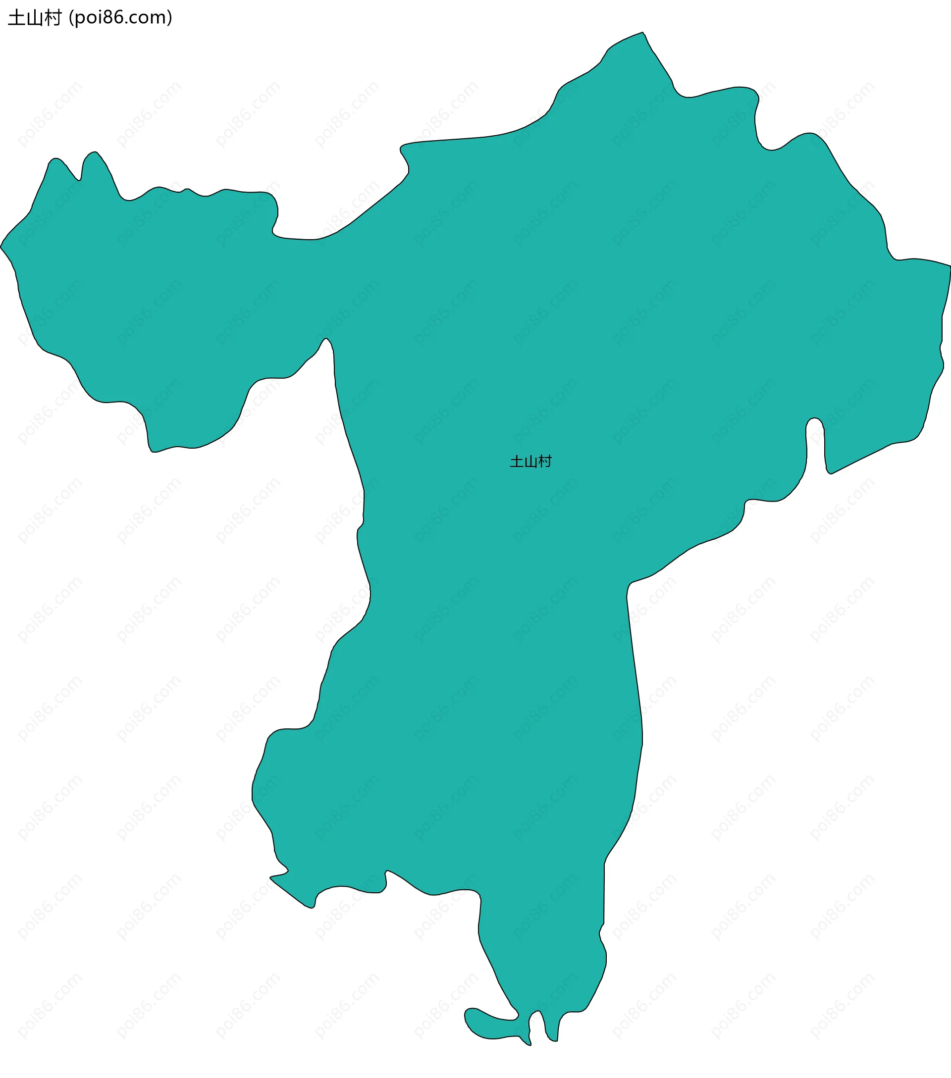 土山村边界地图