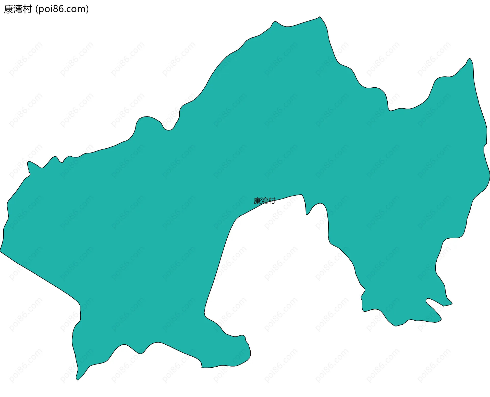 康湾村边界地图