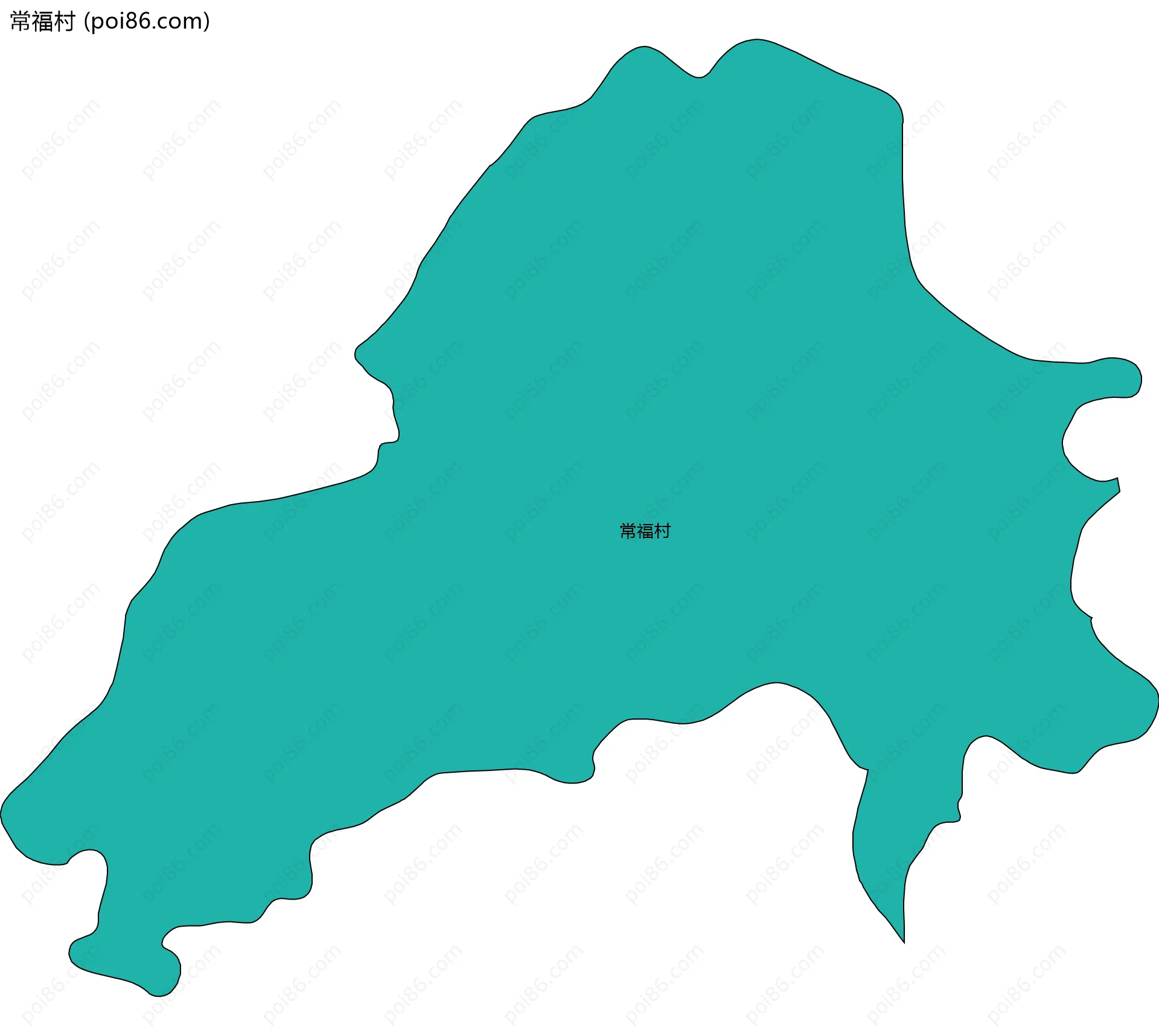 常福村边界地图