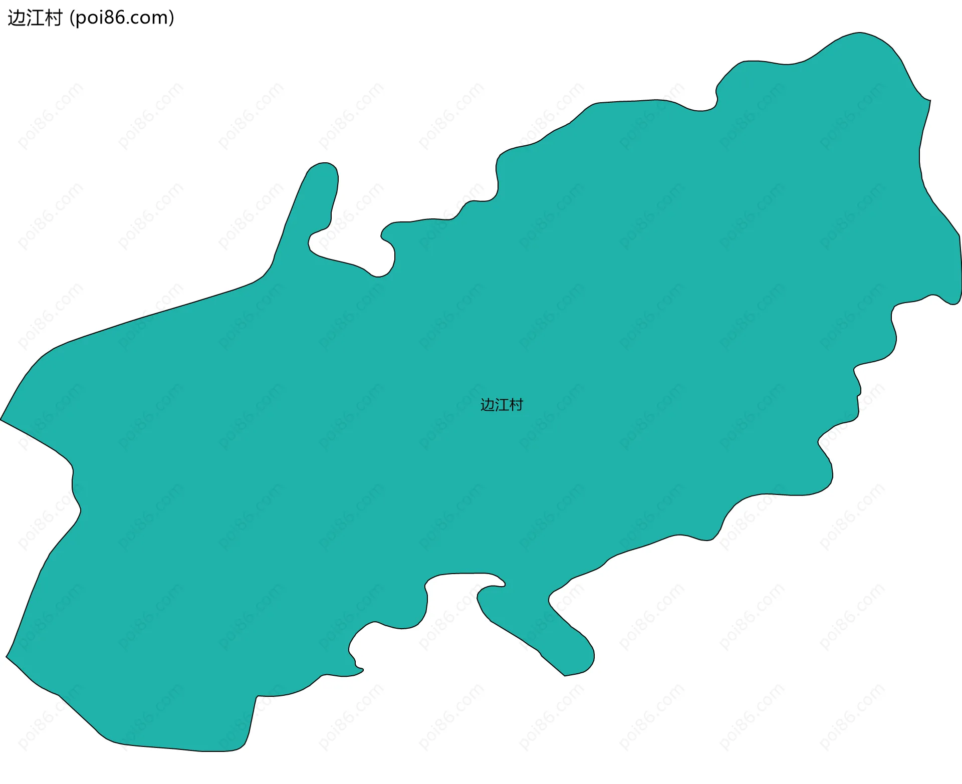 边江村边界地图
