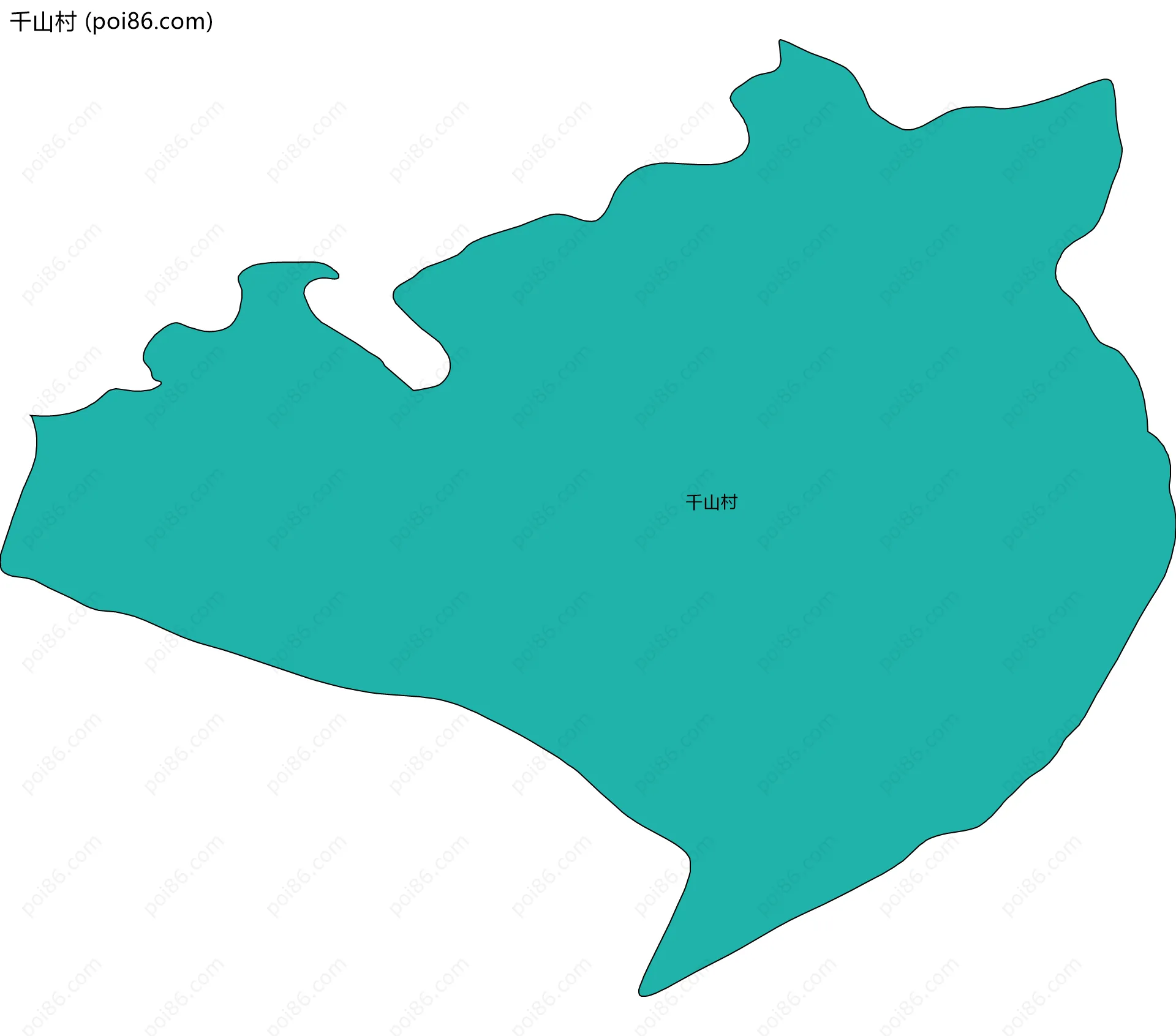 千山村边界地图