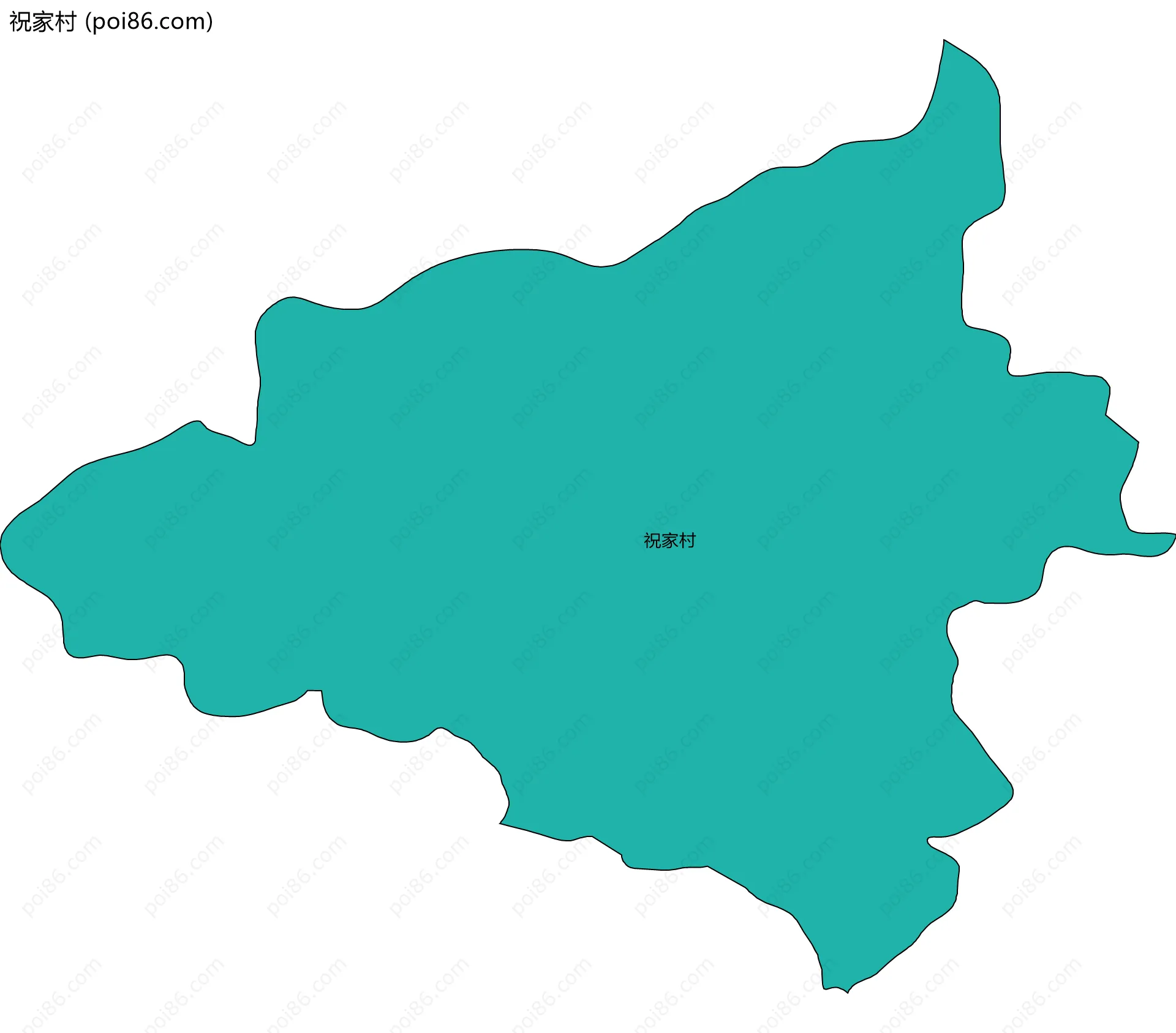 祝家村边界地图