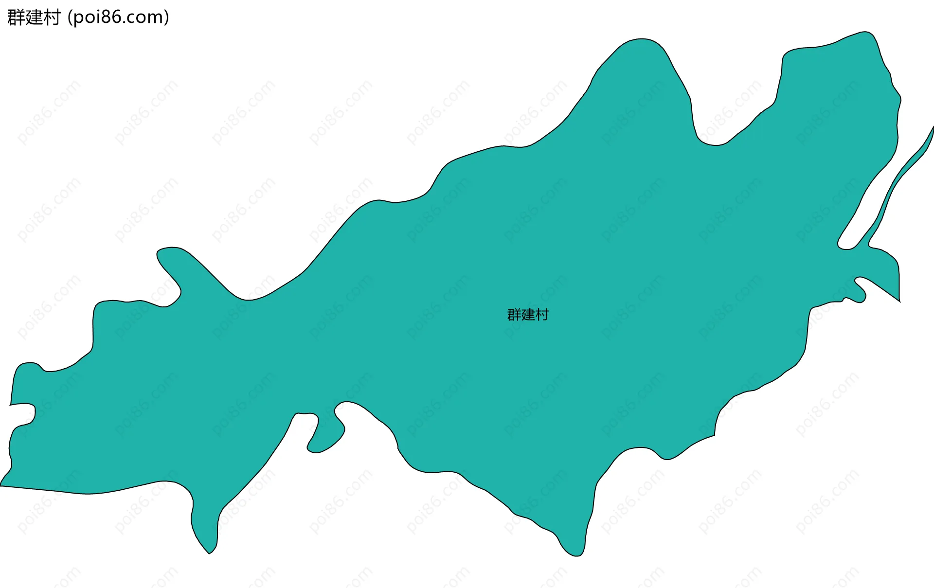 群建村边界地图