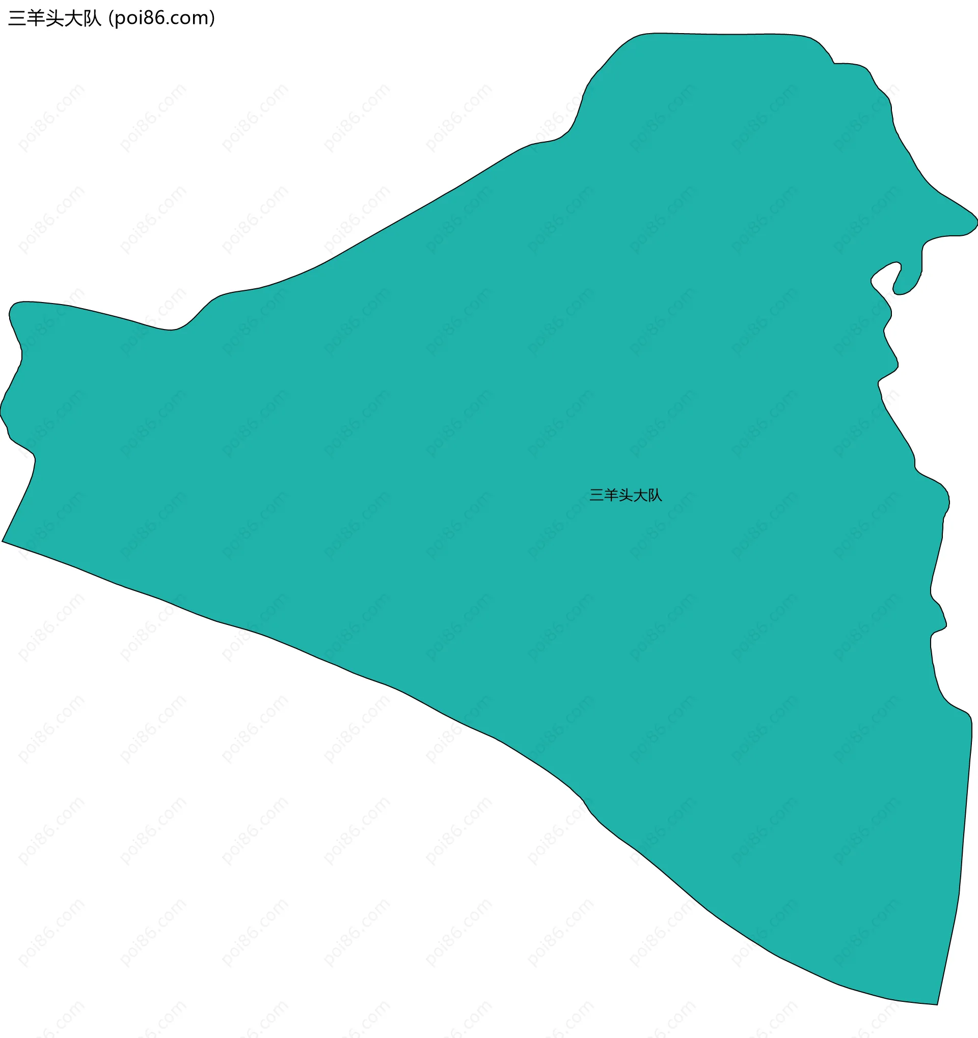 三羊头大队边界地图