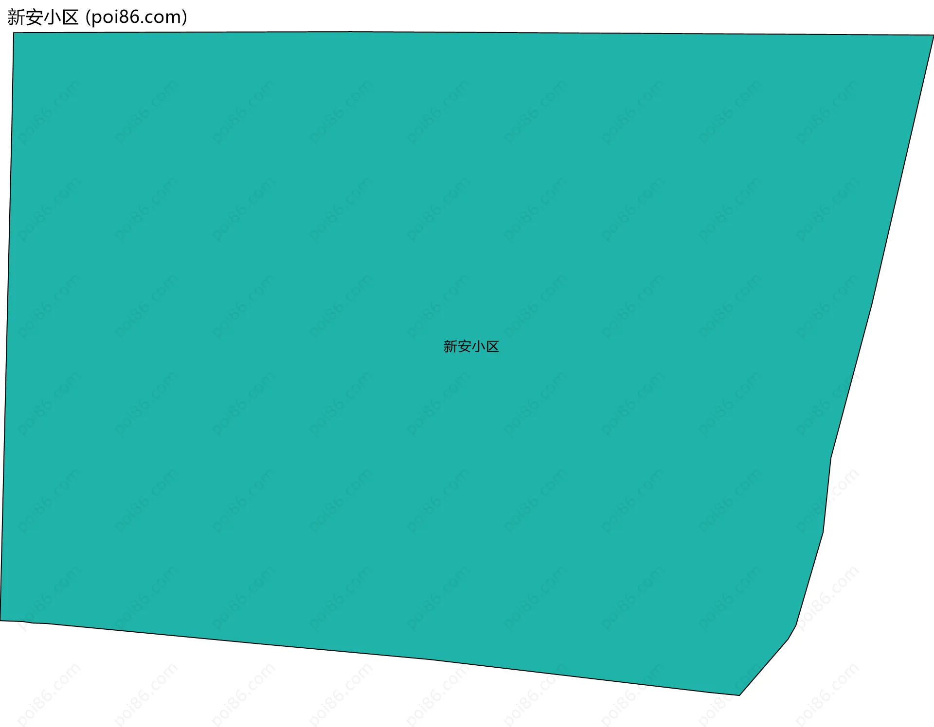 新安小区边界地图