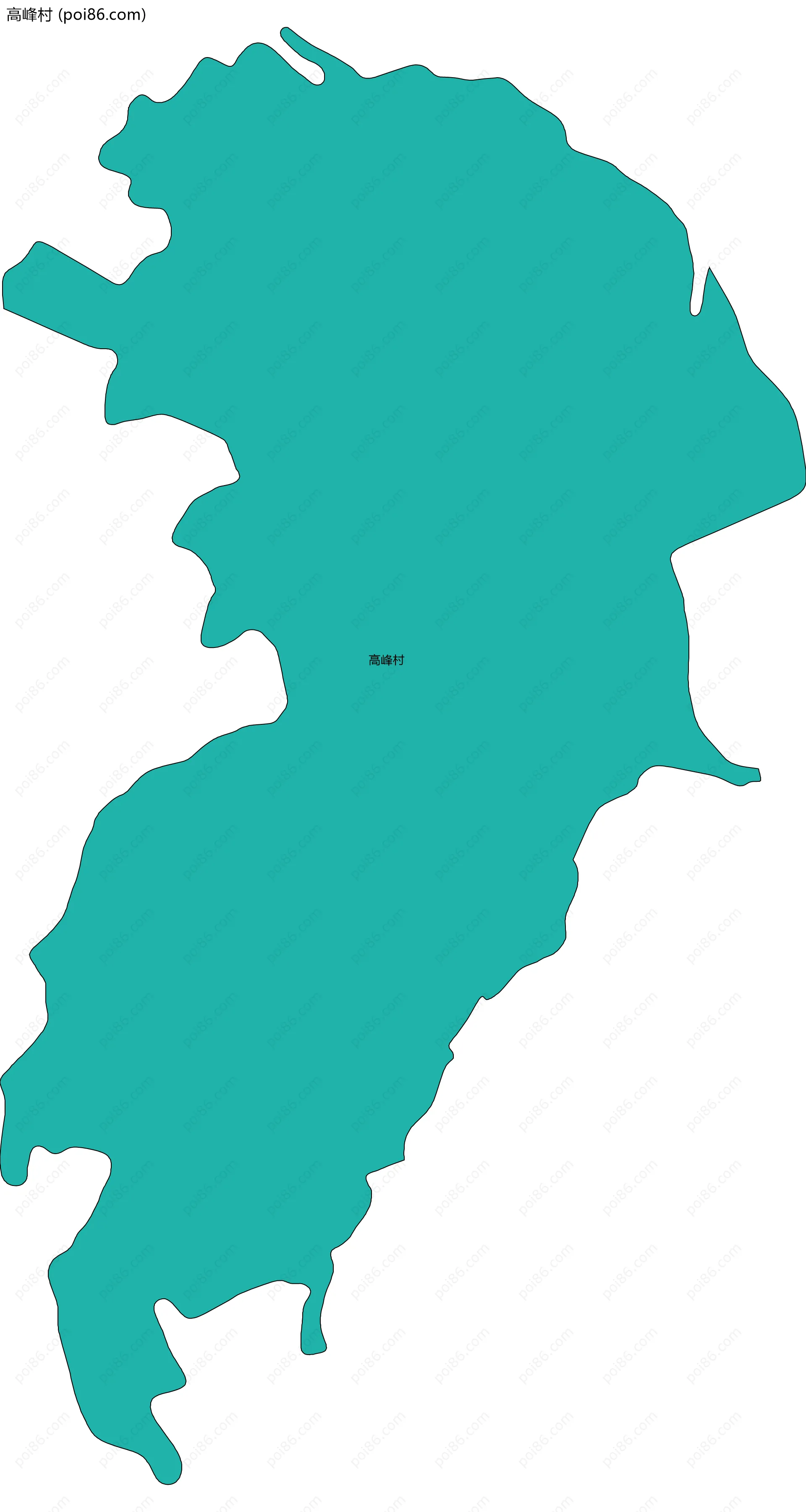 高峰村边界地图