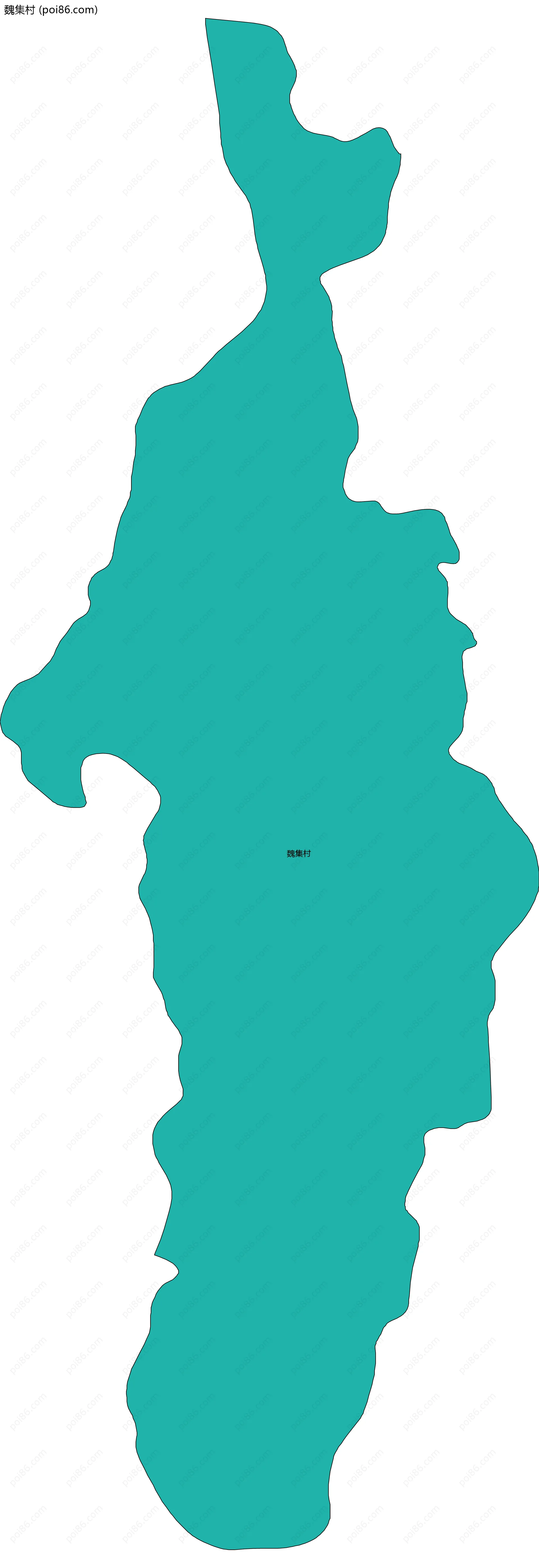 魏集村边界地图