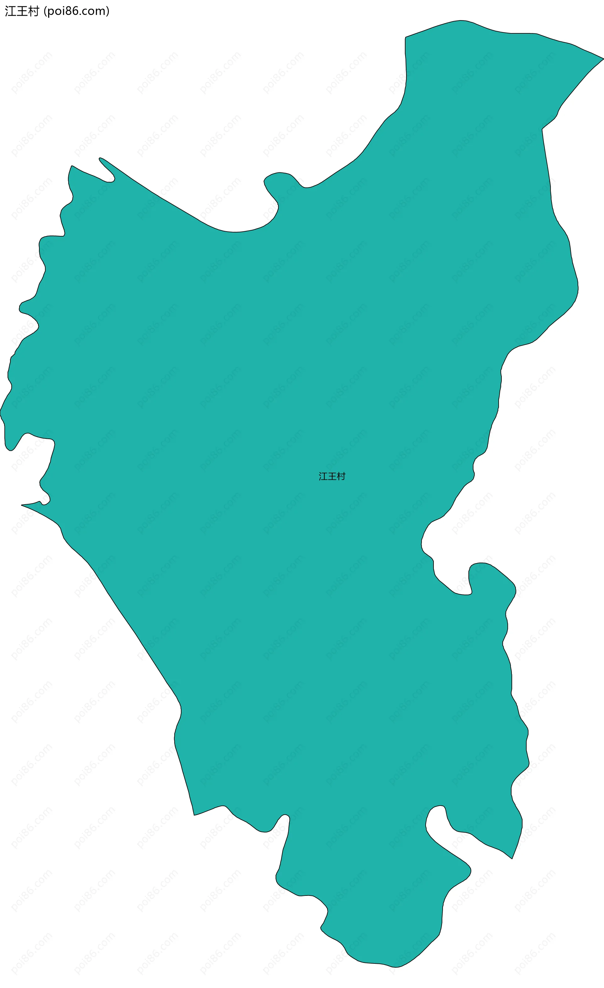 江王村边界地图