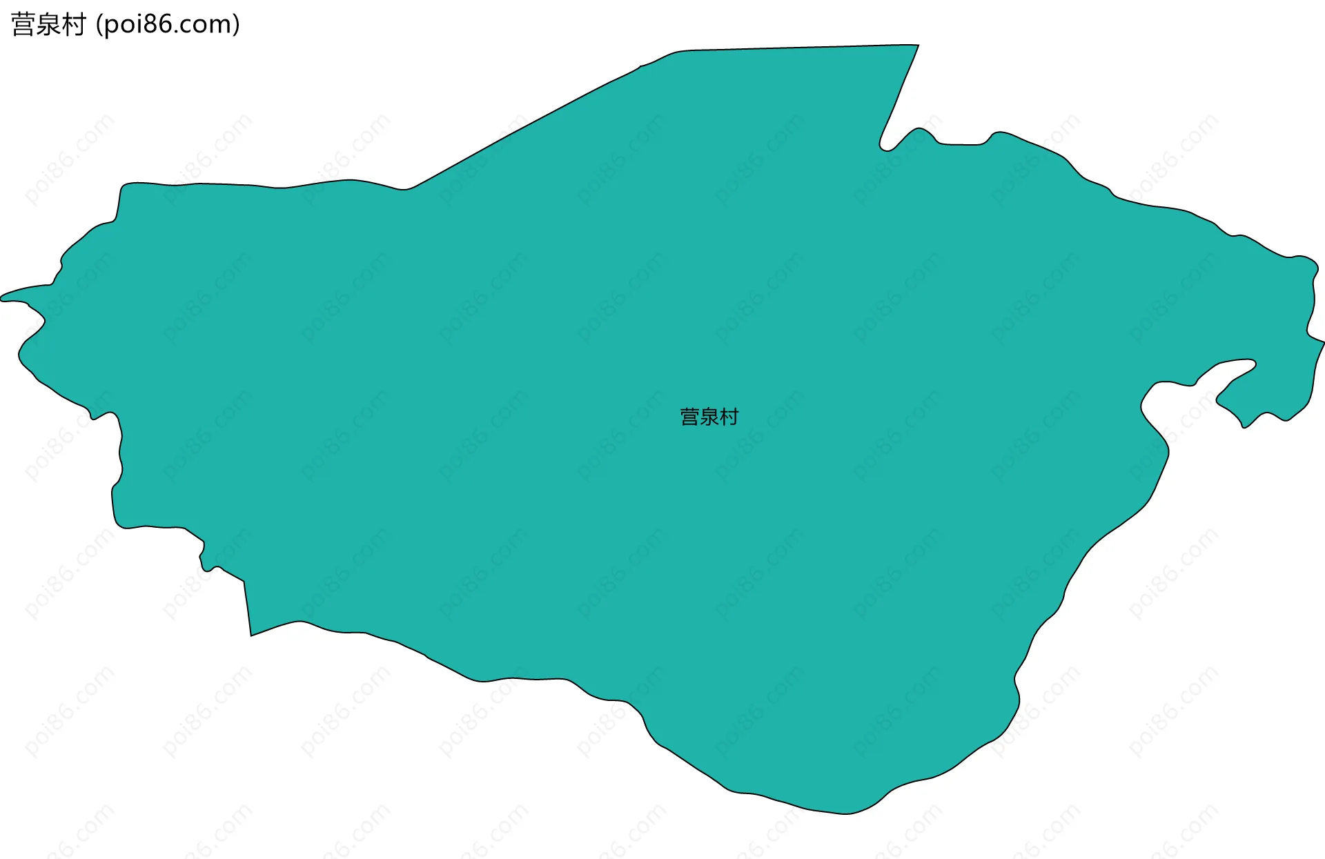 营泉村边界地图