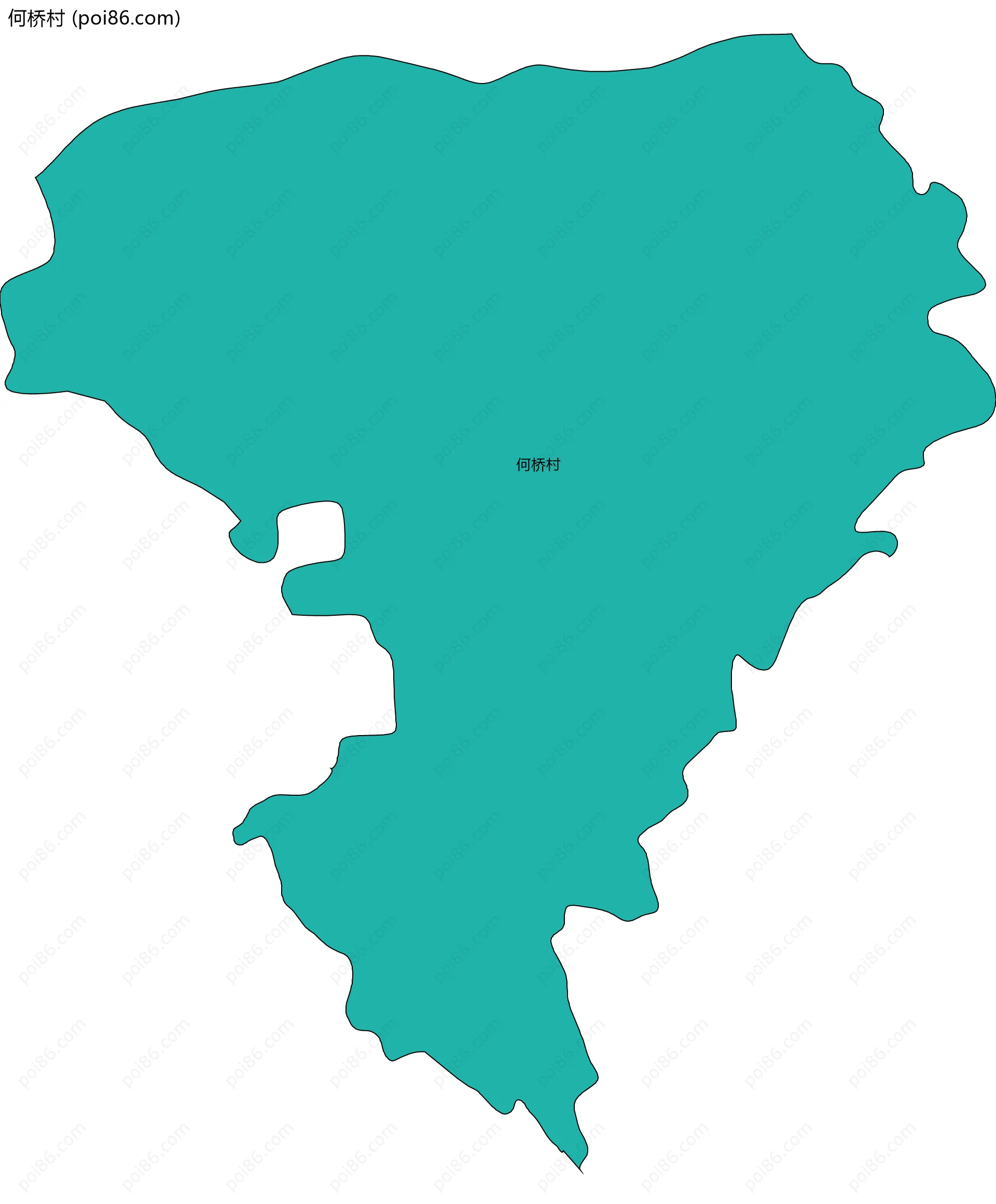 何桥村边界地图