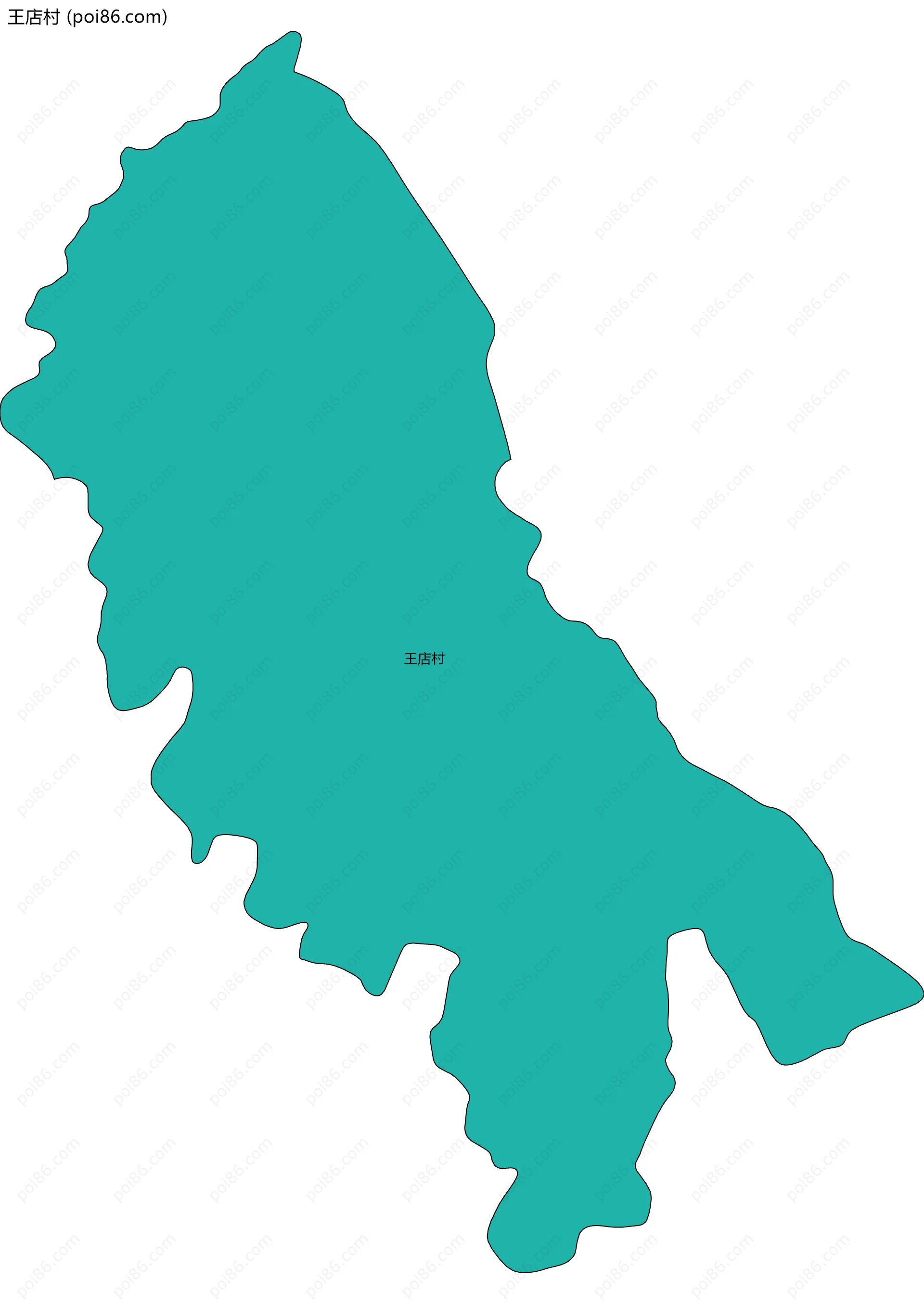 王店村边界地图