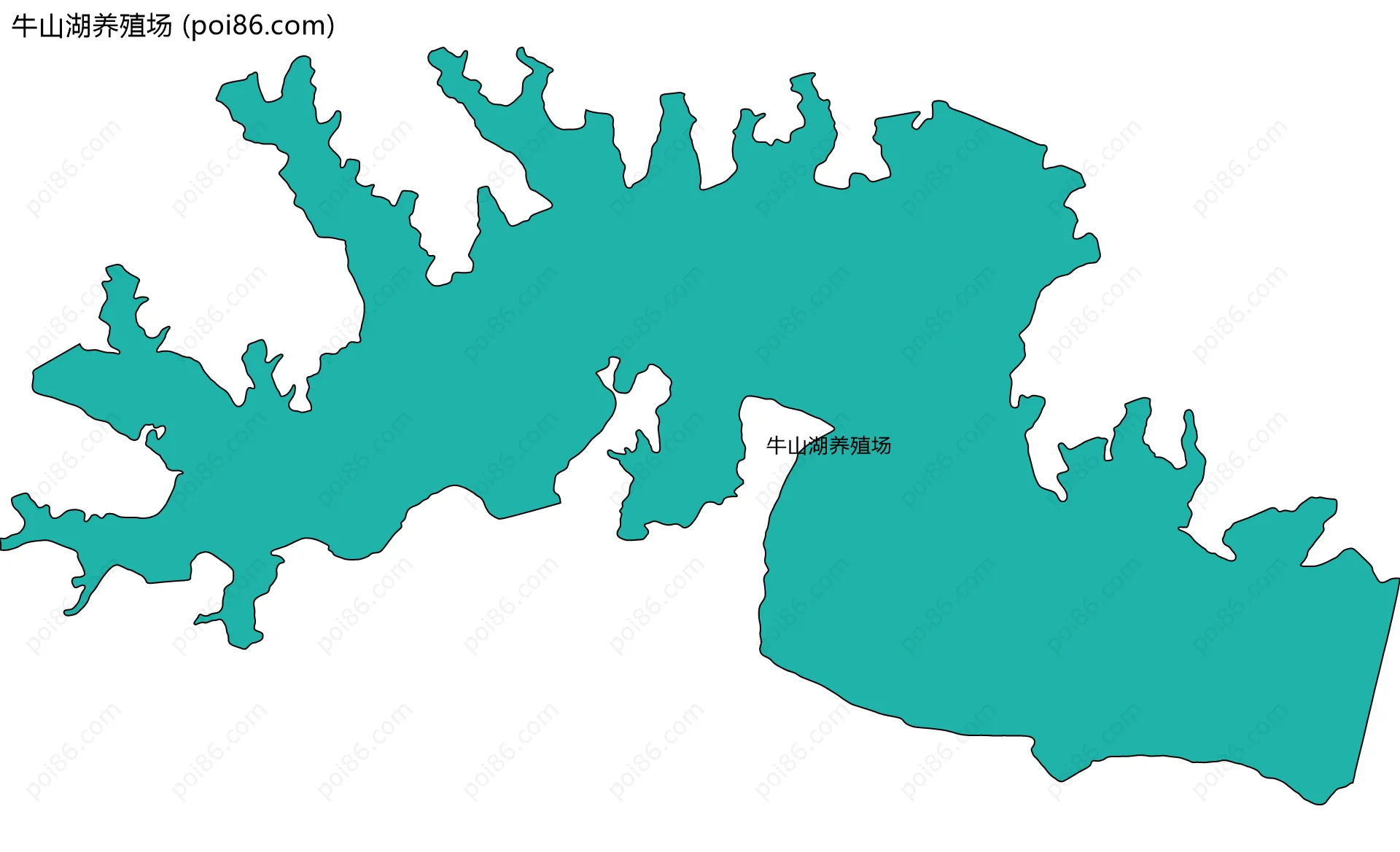 牛山湖养殖场边界地图
