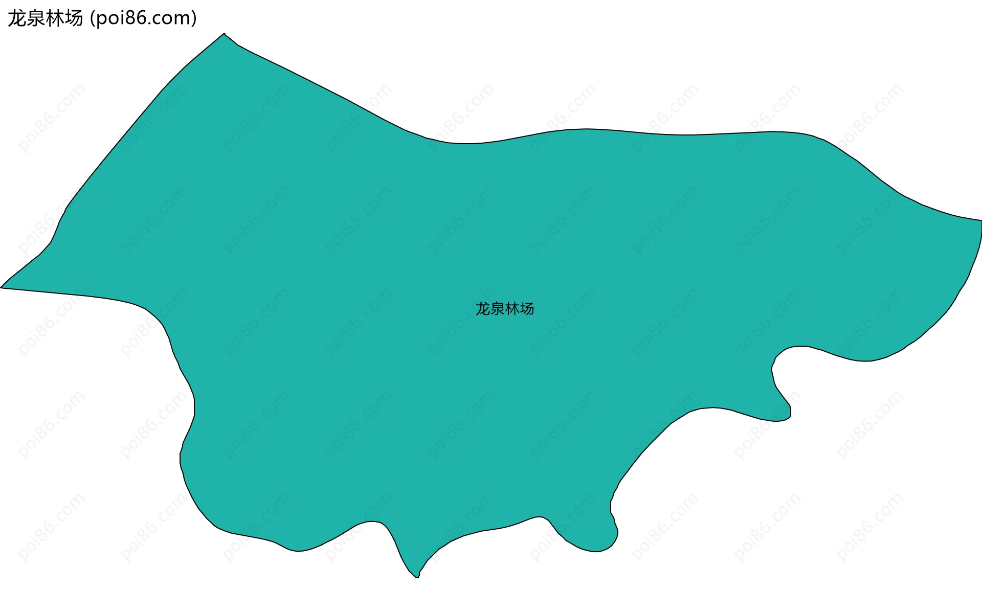 龙泉林场边界地图