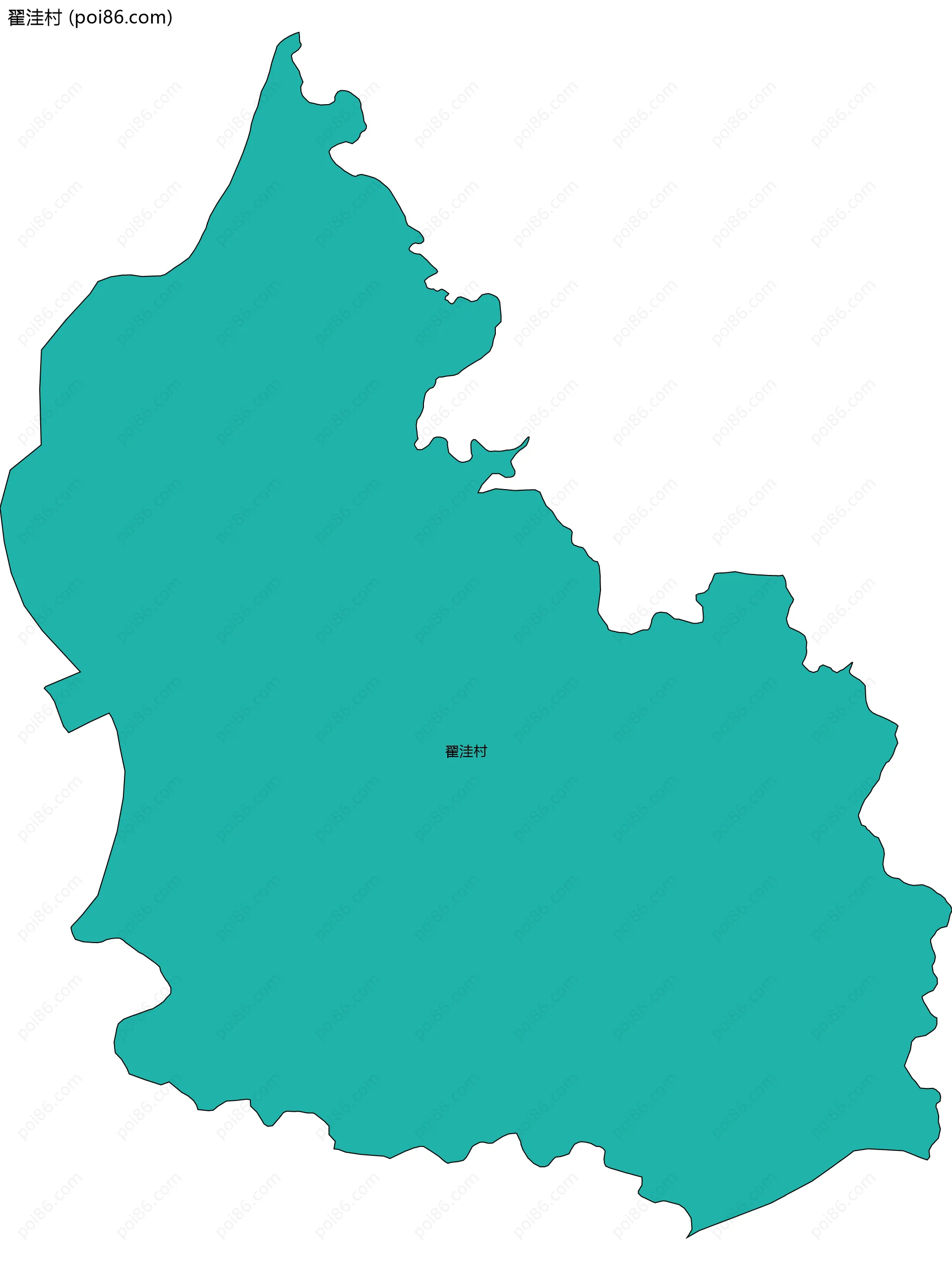 翟洼村边界地图