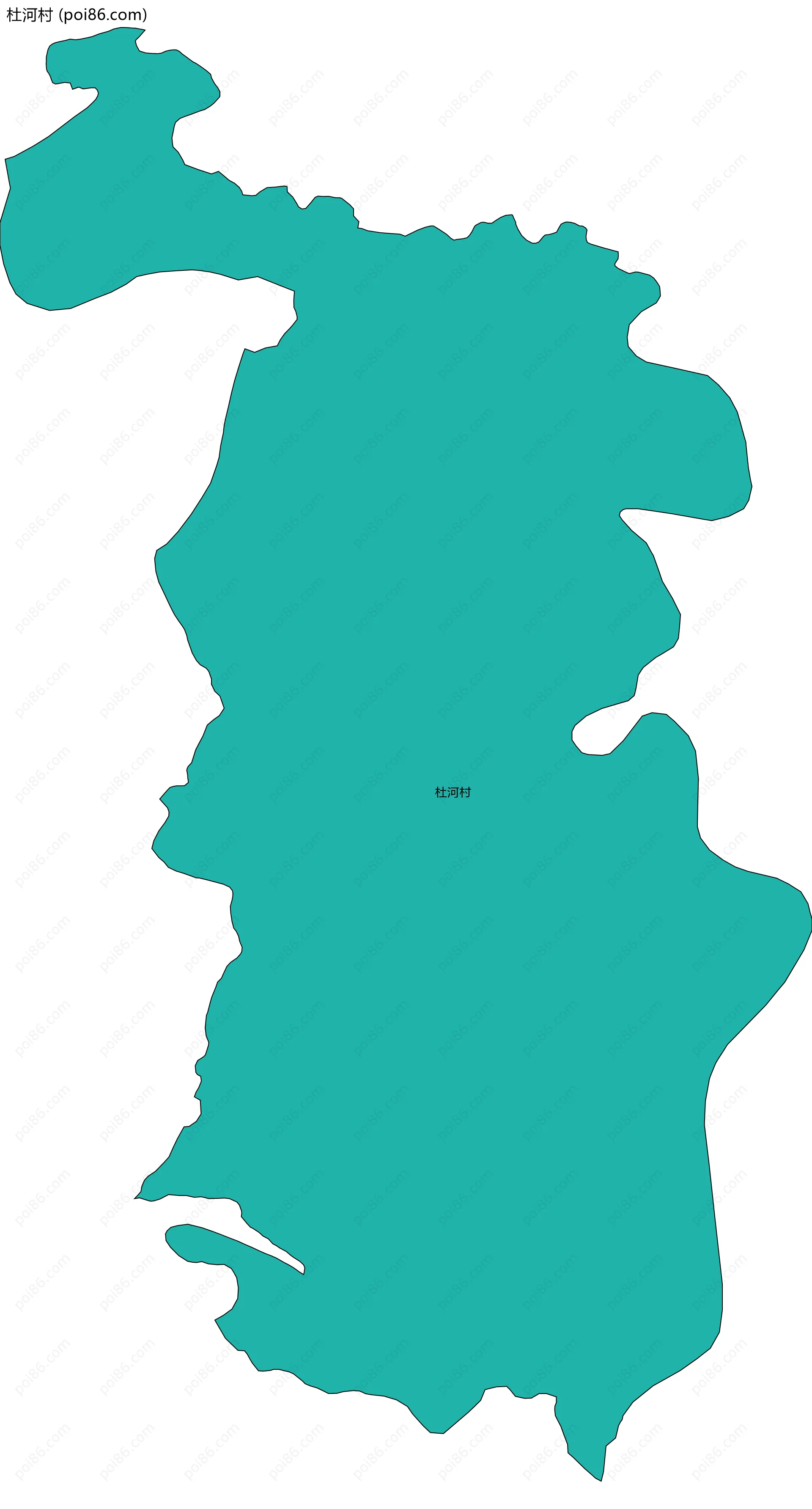 杜河村边界地图