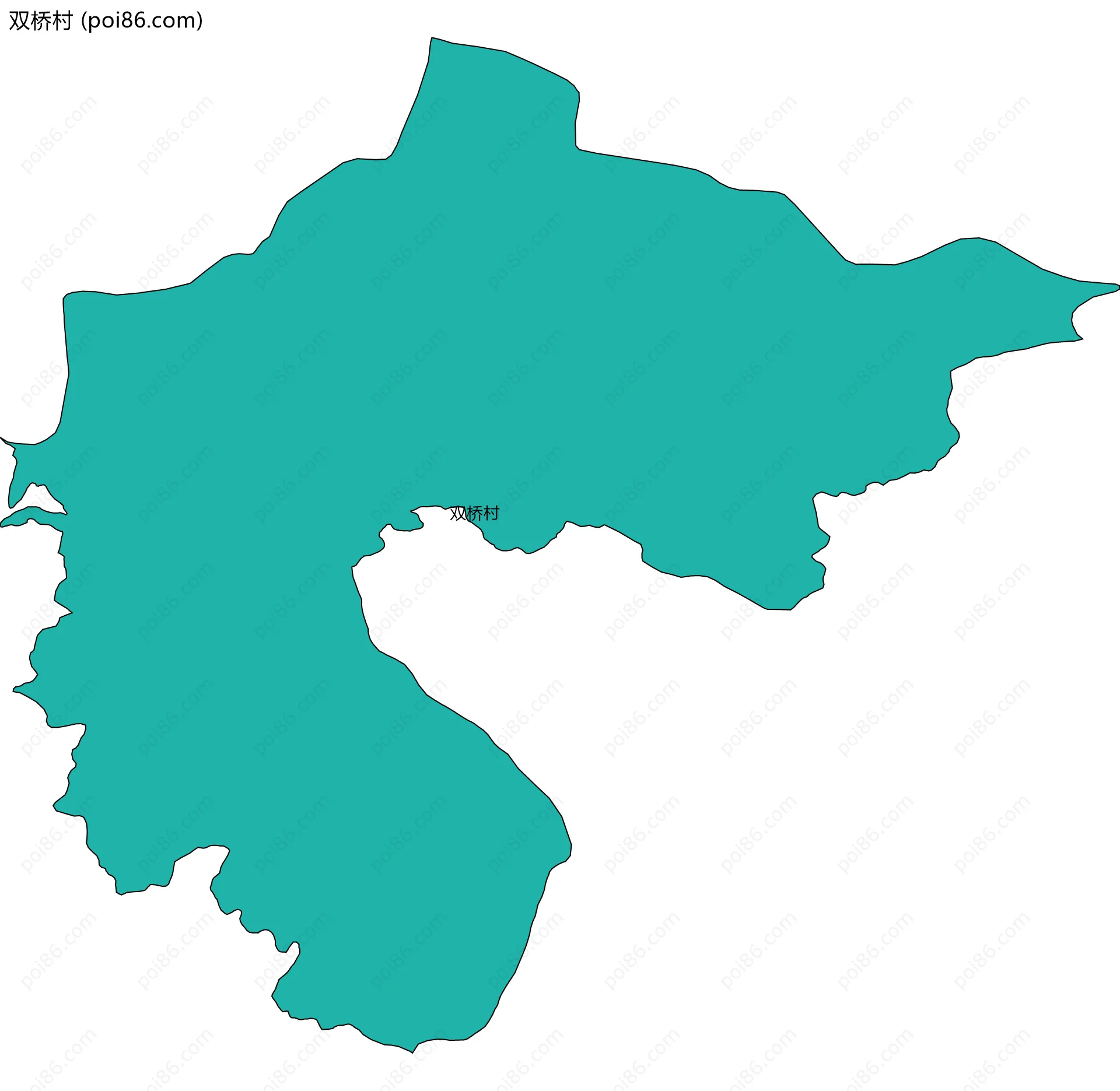 双桥村边界地图