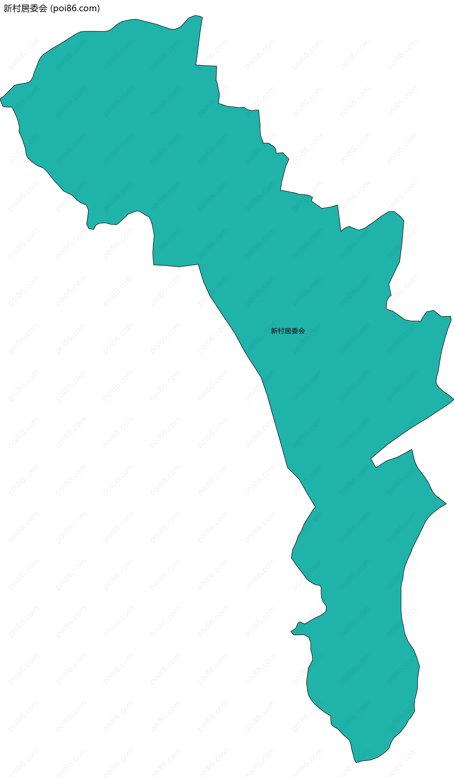新村居委会边界地图