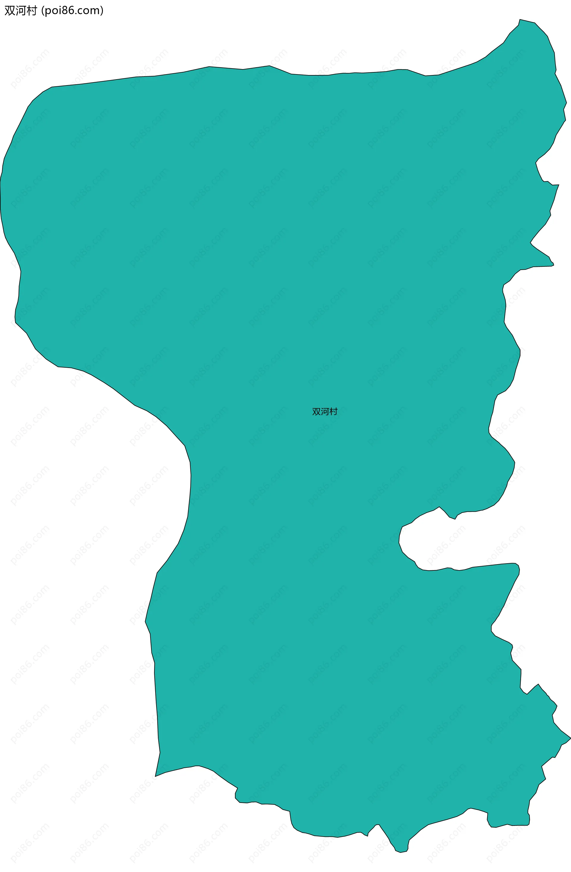 双河村边界地图